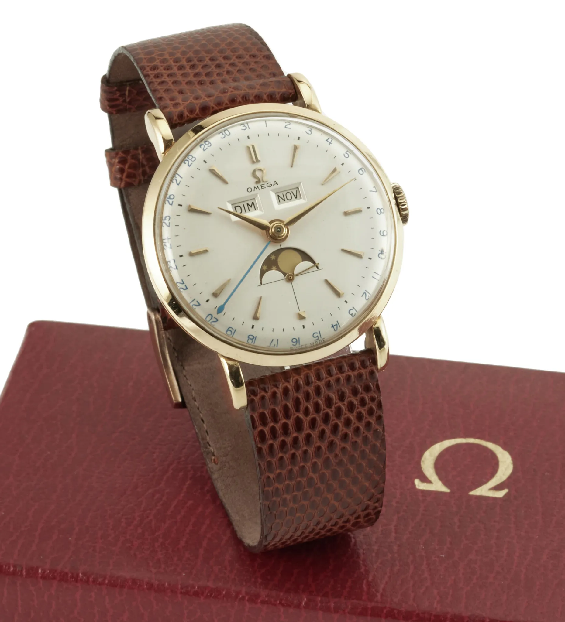 Omega Cosmic 2473 35.5mm Yellow gold Silver