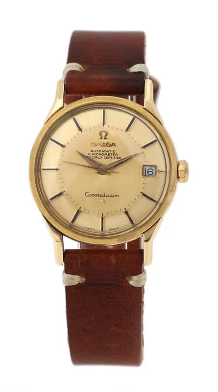 Omega Constellation 168005/6 34mm Yellow gold Gilt dial
