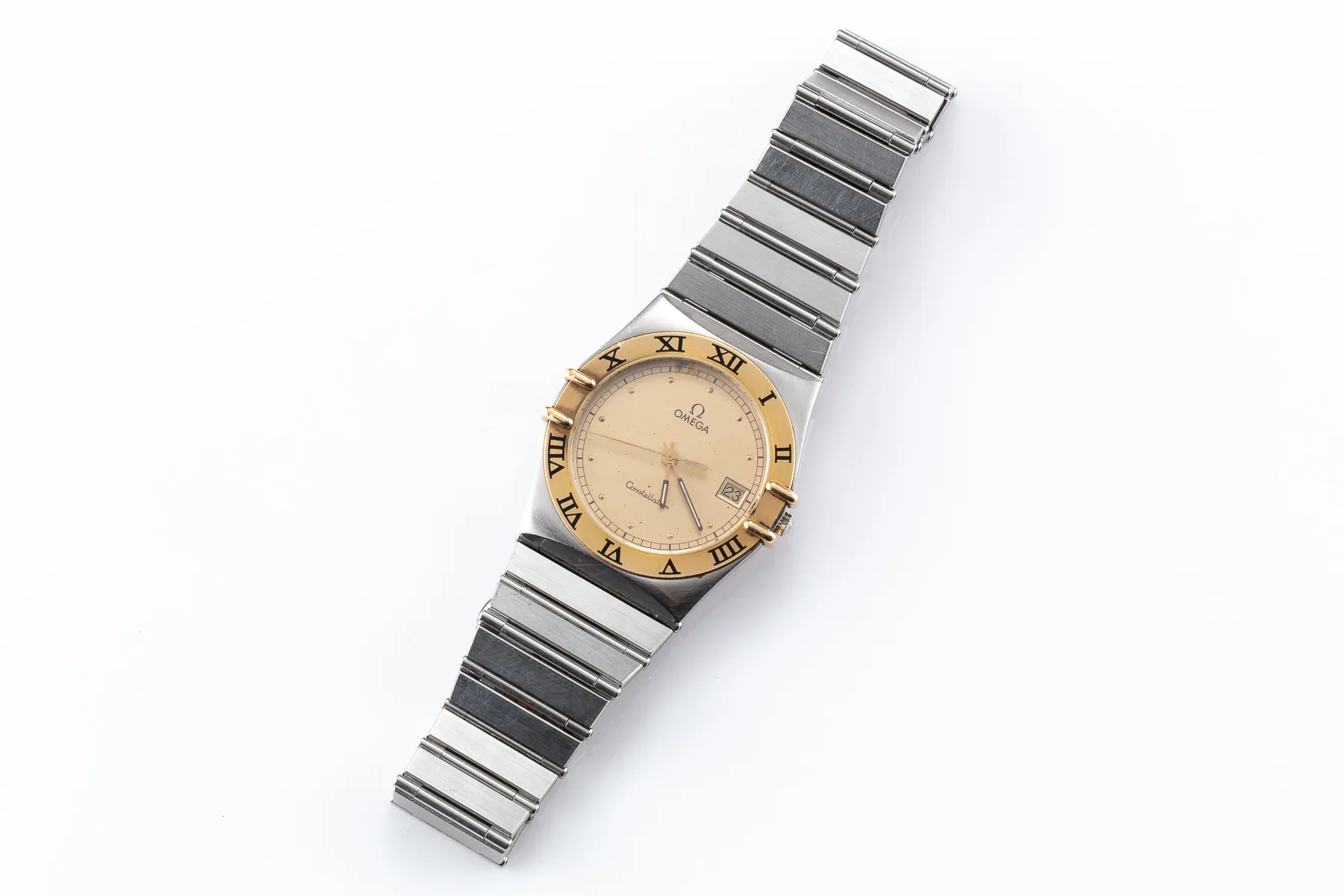 Omega Constellation 396.1070 35mm Yellow gold and stainless steel Champagne 1