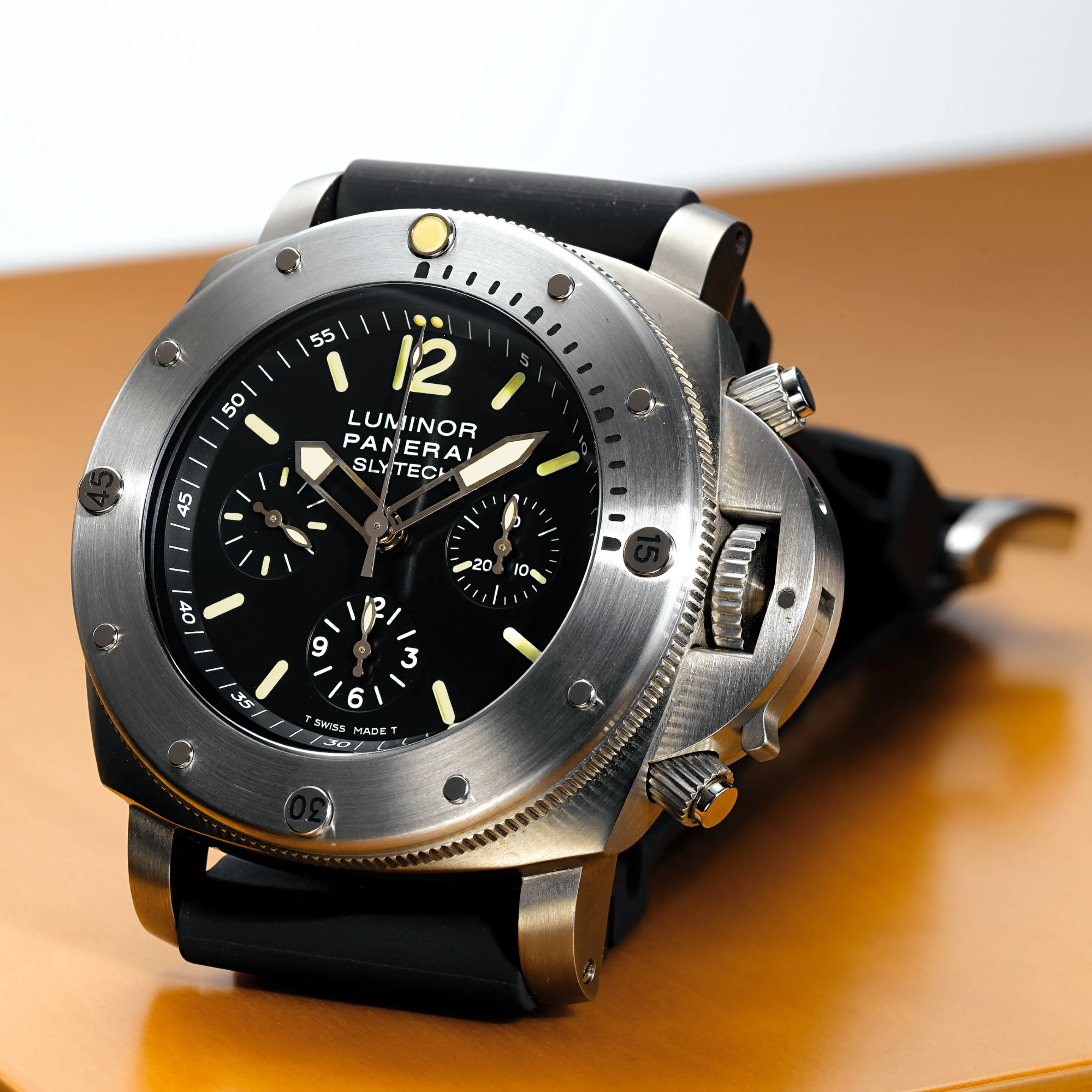 Panerai Luminor Submersible 1950 Chrono Slytech PAM 00202 47mm Titanium Black