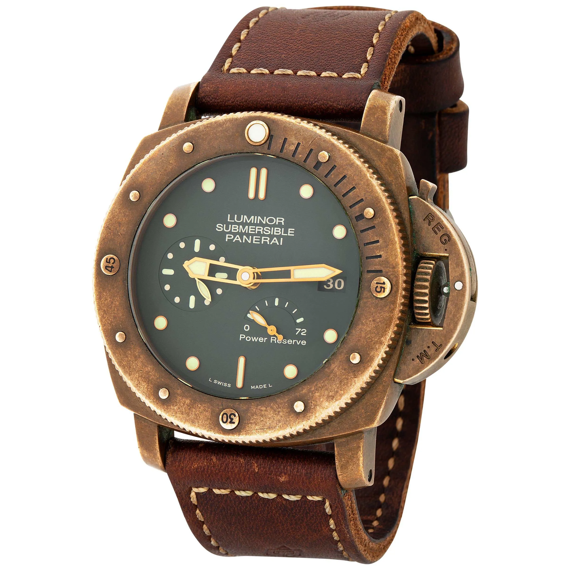 Panerai Submersible PAM 00507 47mm Bronze Green