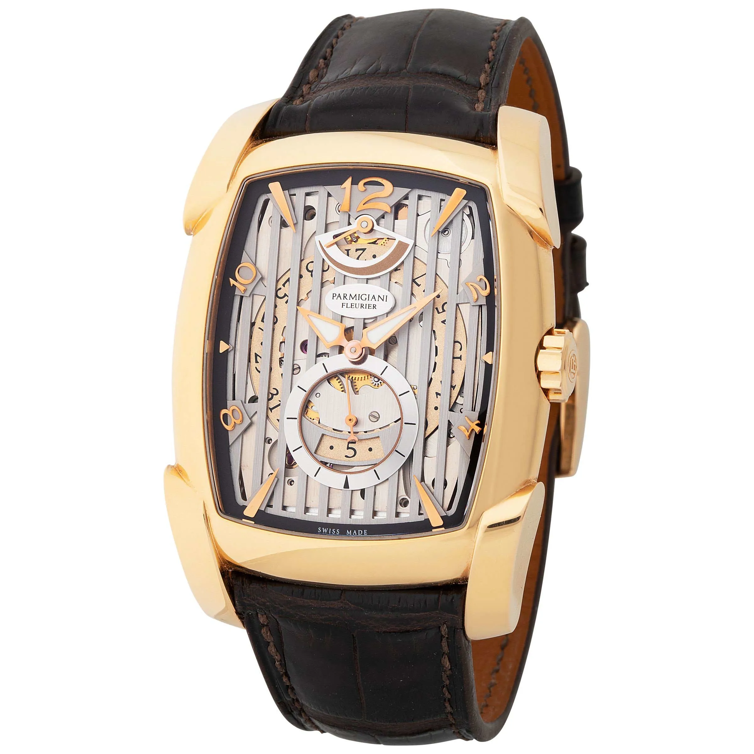 Parmigiani Fleurier Kalpa PFC101-1001200-HA1241 44.5mm Yellow gold Silver