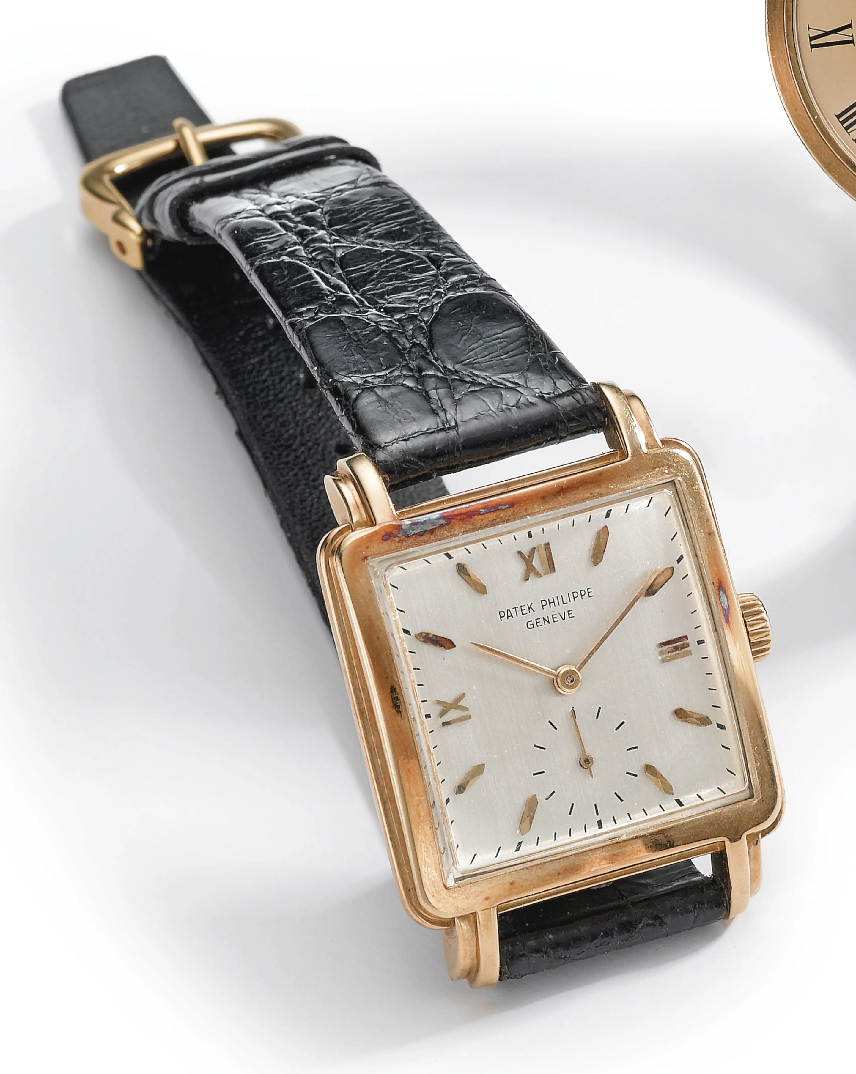 Patek Philippe 2438 40mm Rose gold Silver