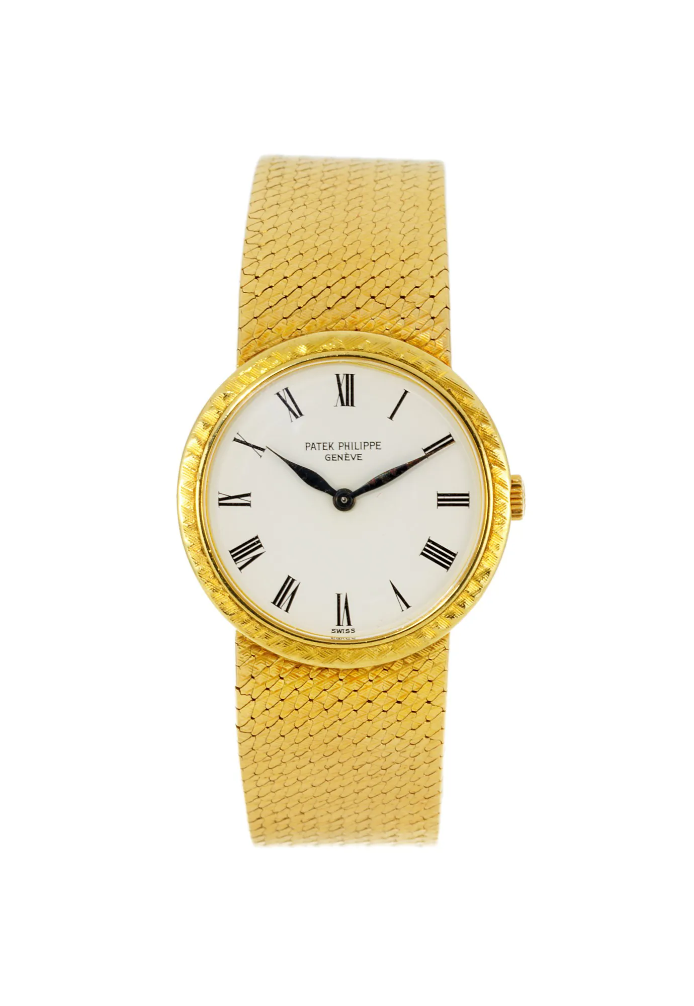 Patek Philippe 3338/2 24mm Yellow gold Beige