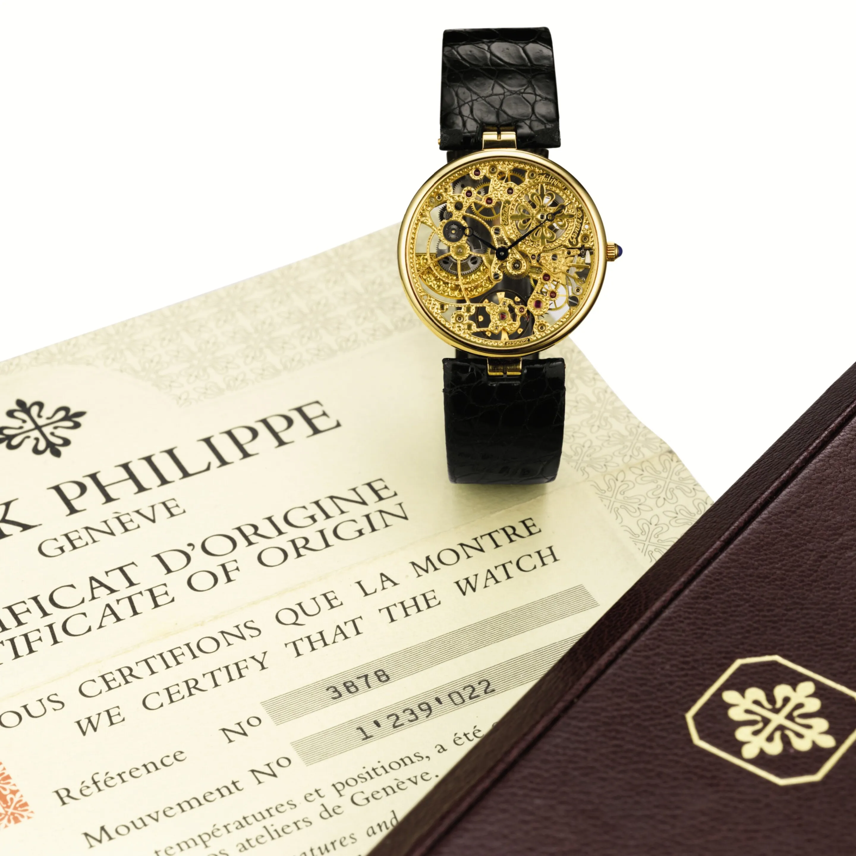 Patek Philippe Calatrava 3878 31mm Yellow gold Skeletonized