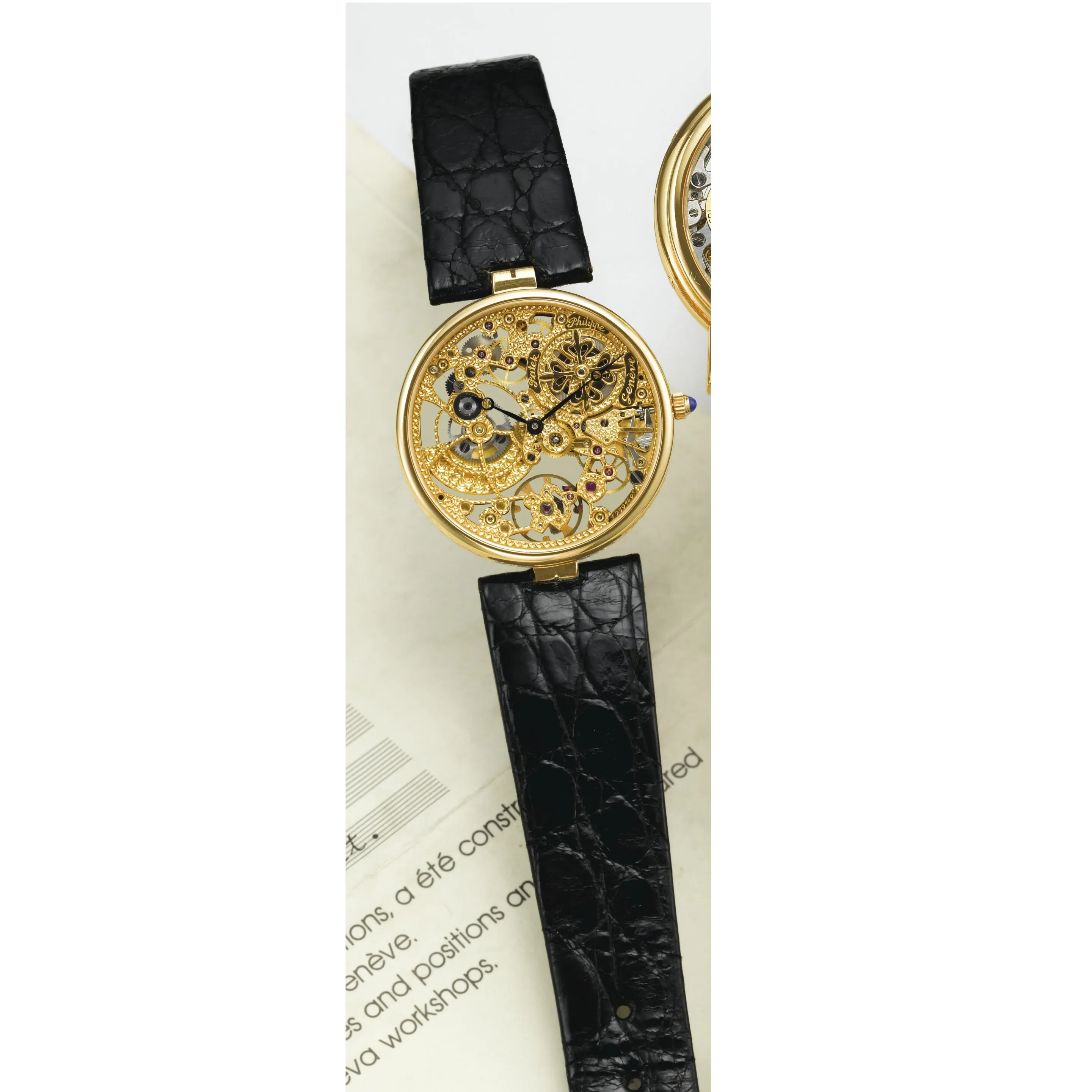 Patek Philippe Calatrava 3878 31mm Yellow gold Skeletonized