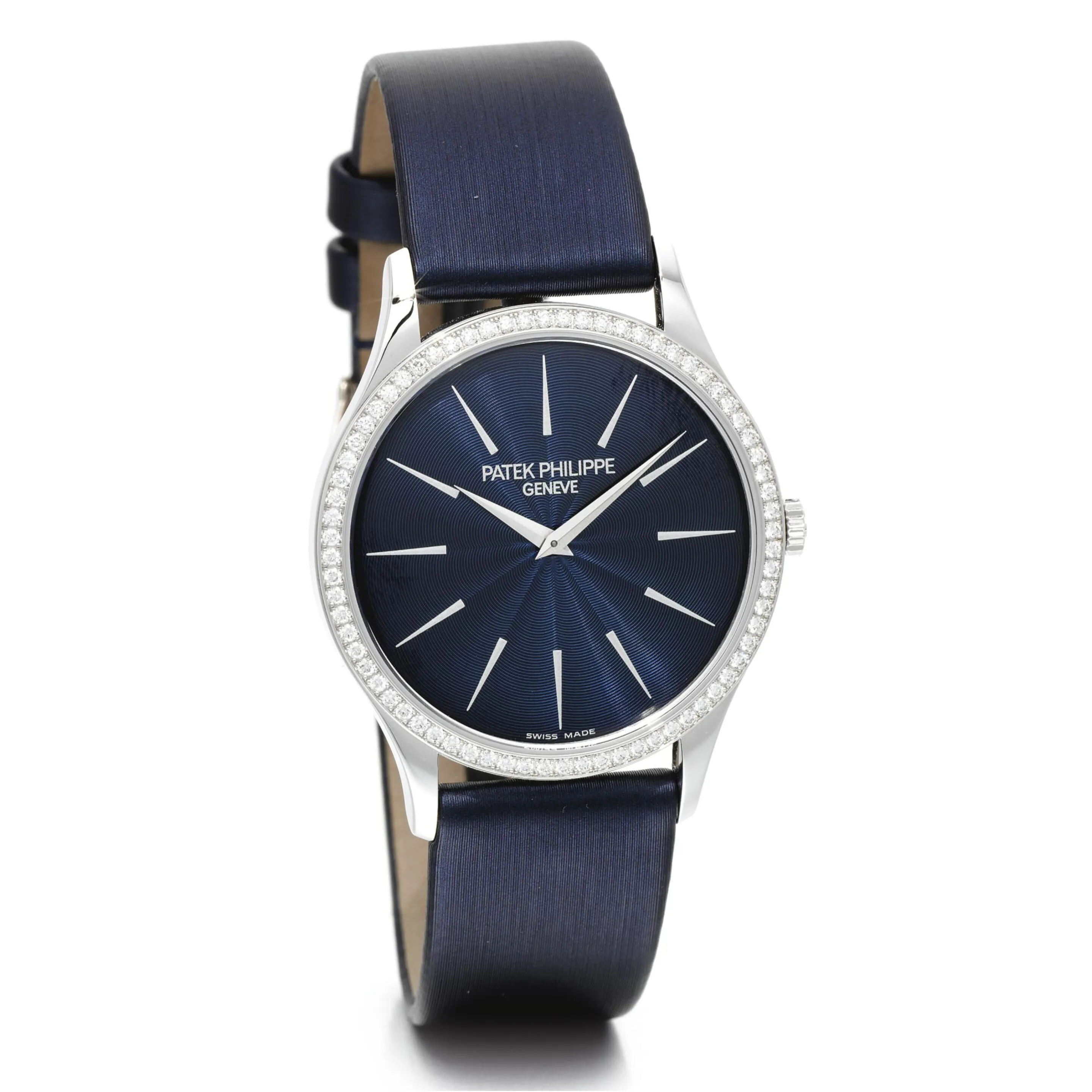 Patek Philippe 4896 33mm White gold Blue