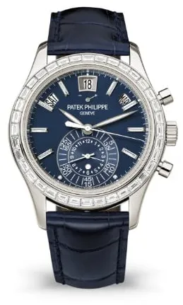 Patek Philippe Annual Calendar Chronograph 5961P-001 40.5mm Platinum Blue