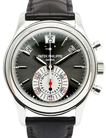 Patek Philippe Annual Calendar Chronograph 5960P-001 40.5mm Platinum Gray