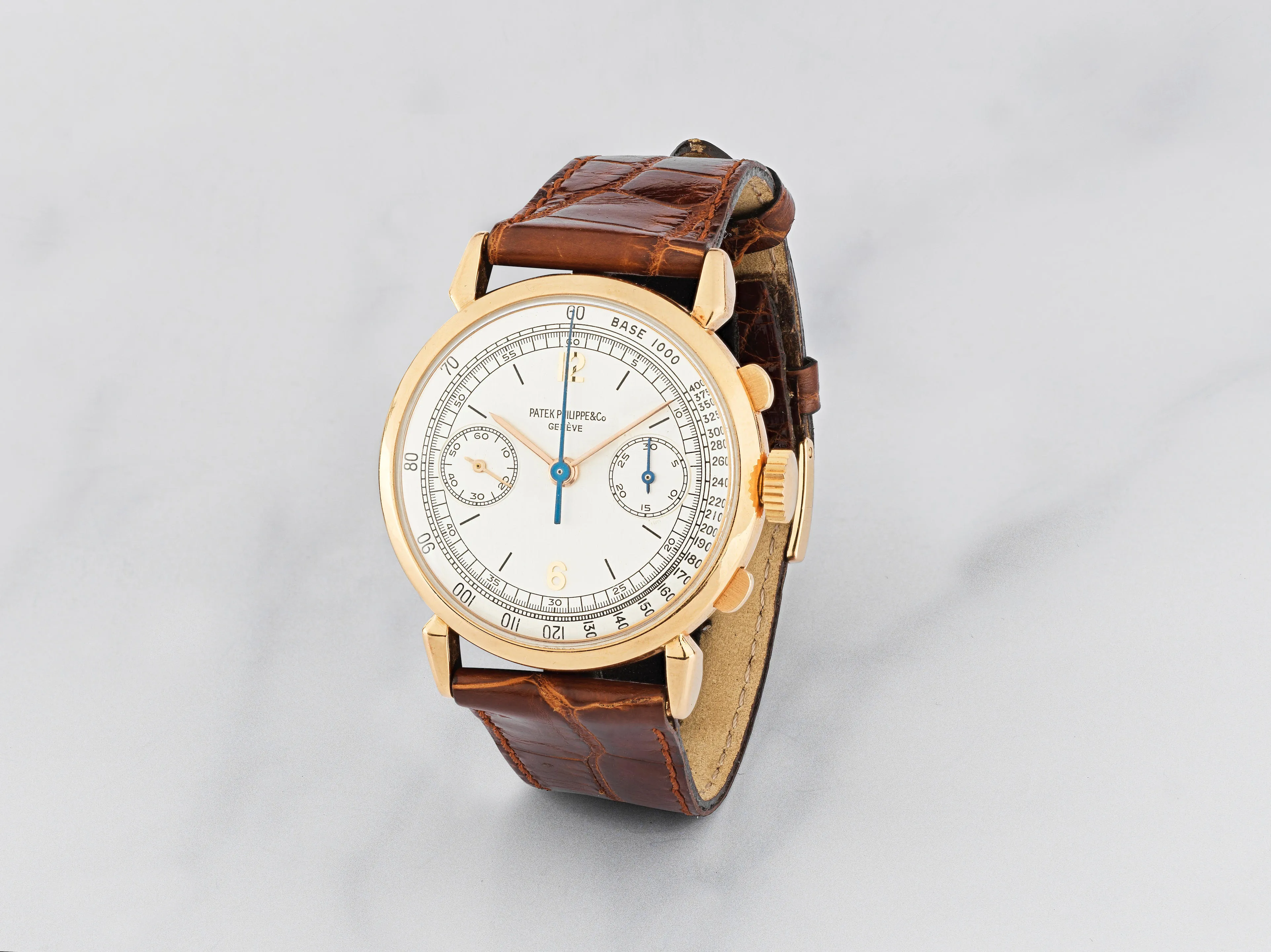 Patek Philippe Chronograph 1579 35mm Rose gold Silver