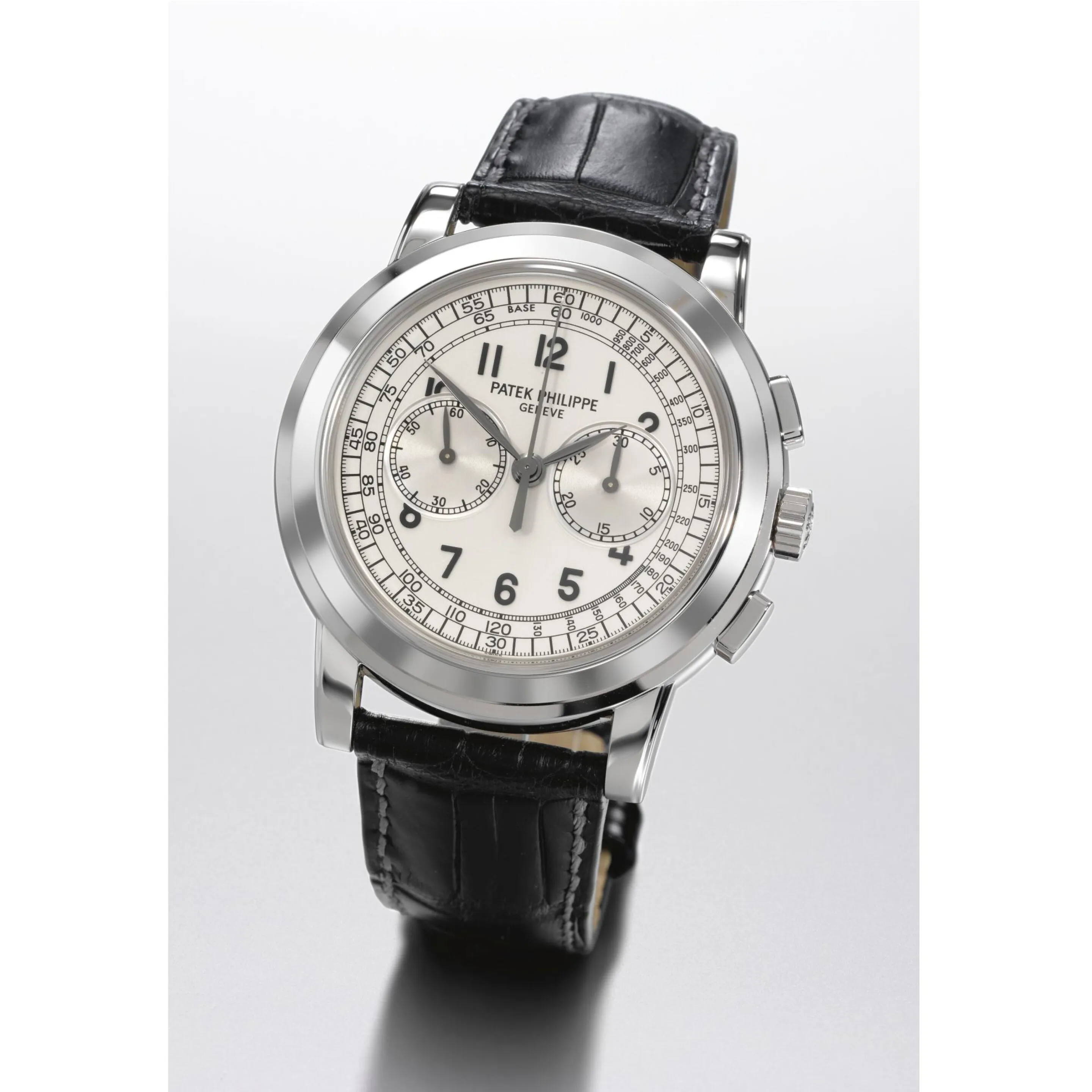 Patek Philippe Chronograph 5070 G 42mm White gold Silver