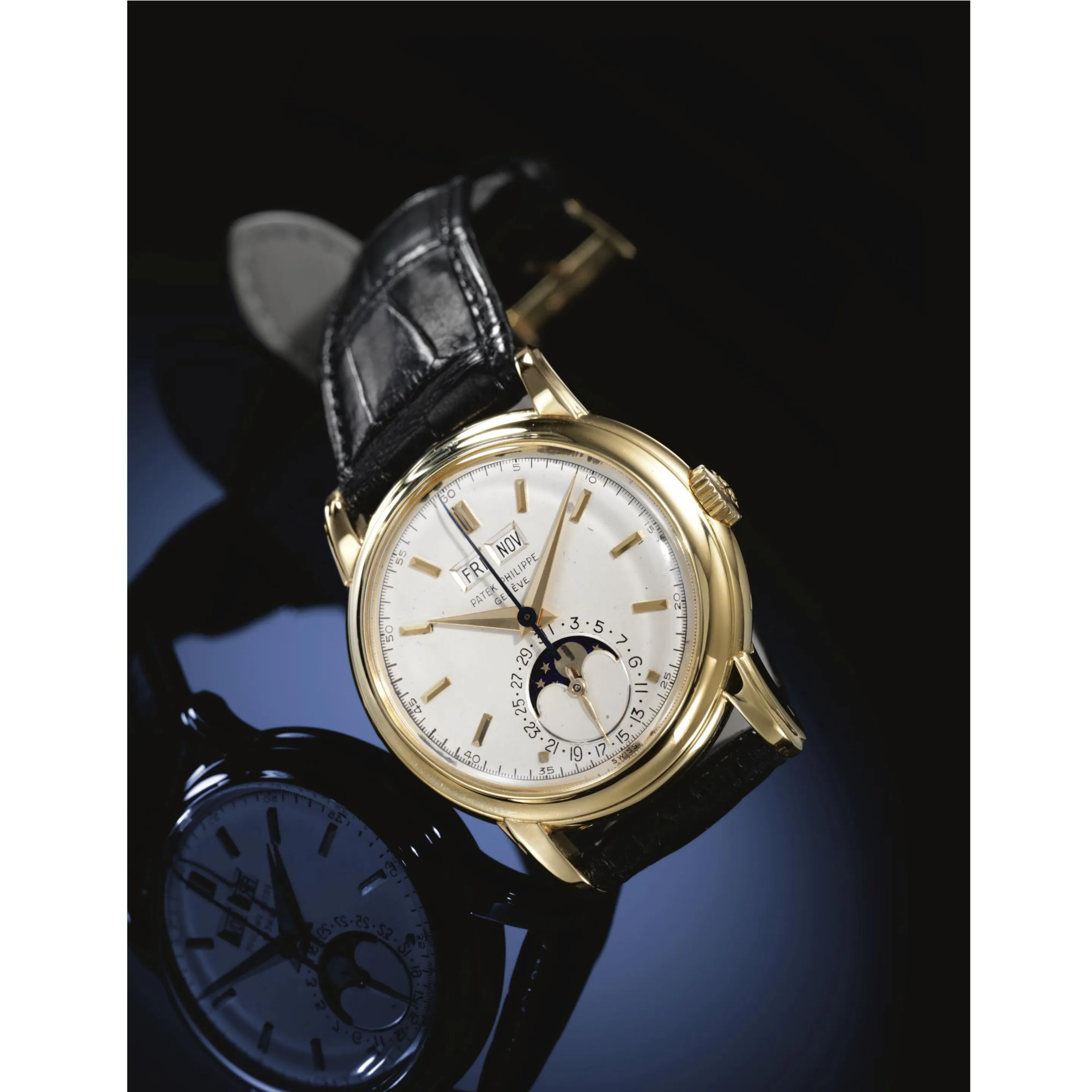 Patek Philippe Perpetual Calendar 2438/1 37mm Yellow gold Silver