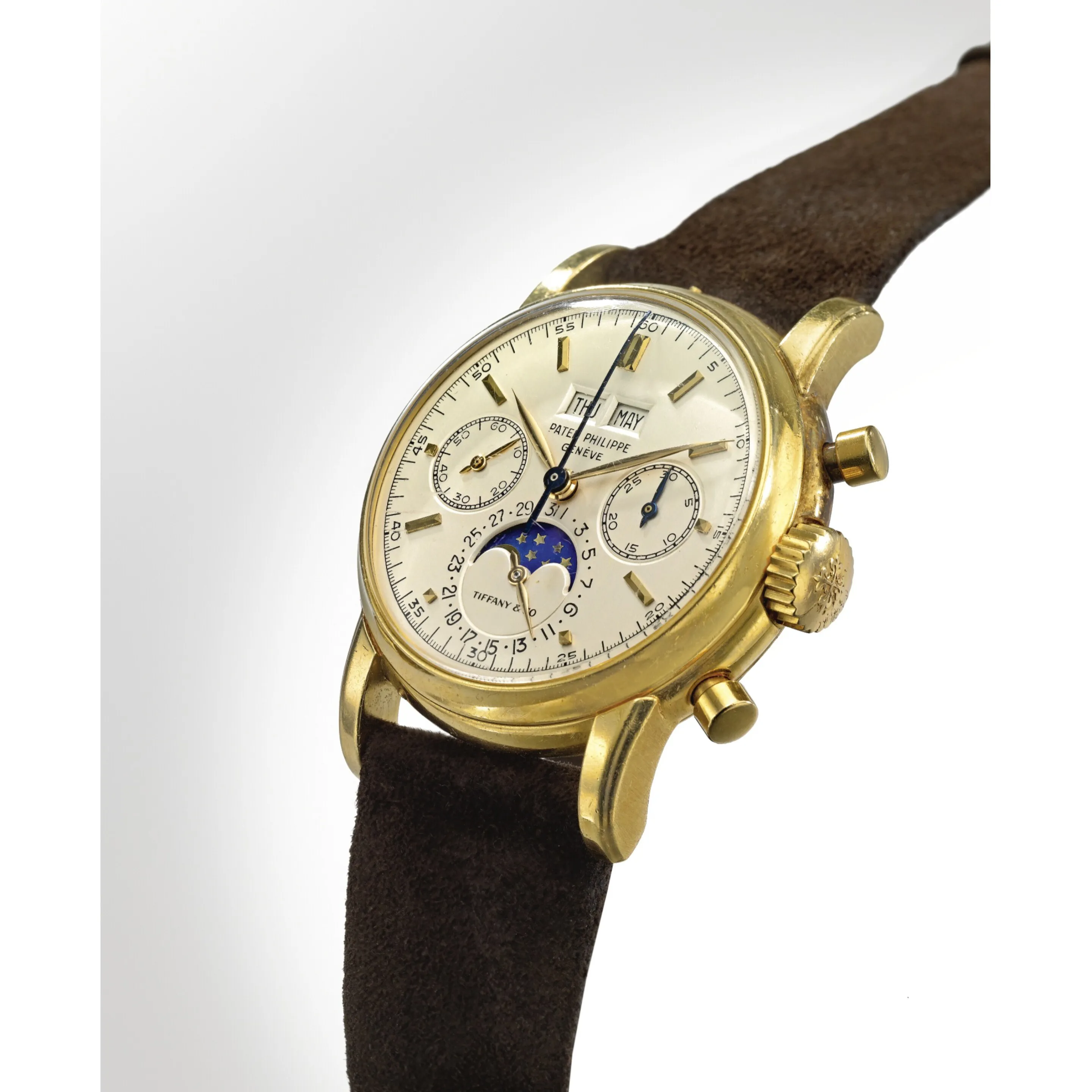 Patek Philippe Perpetual Calendar Chronograph 2499J 37mm Yellow gold Silver