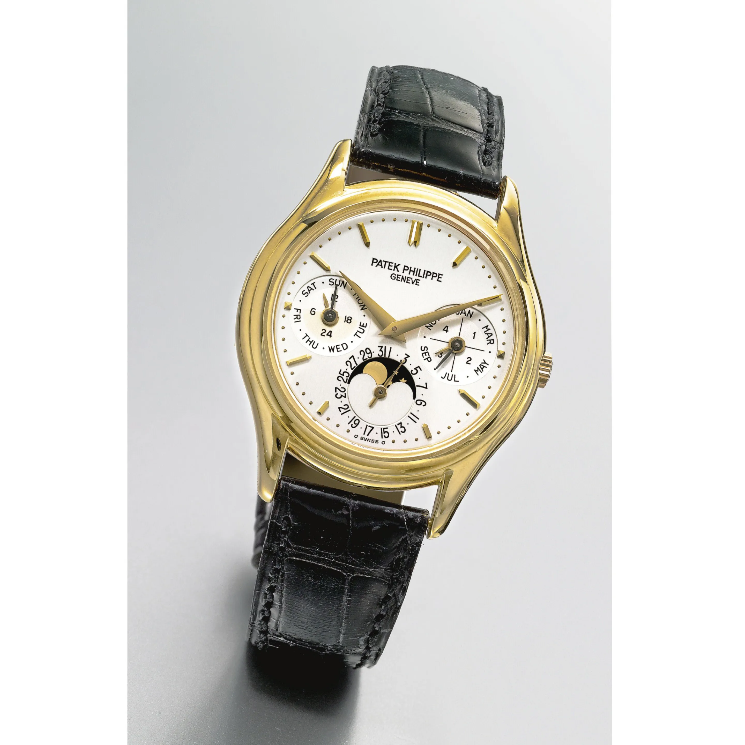 Patek Philippe Perpetual Calendar 3940J 36mm Yellow gold Silver