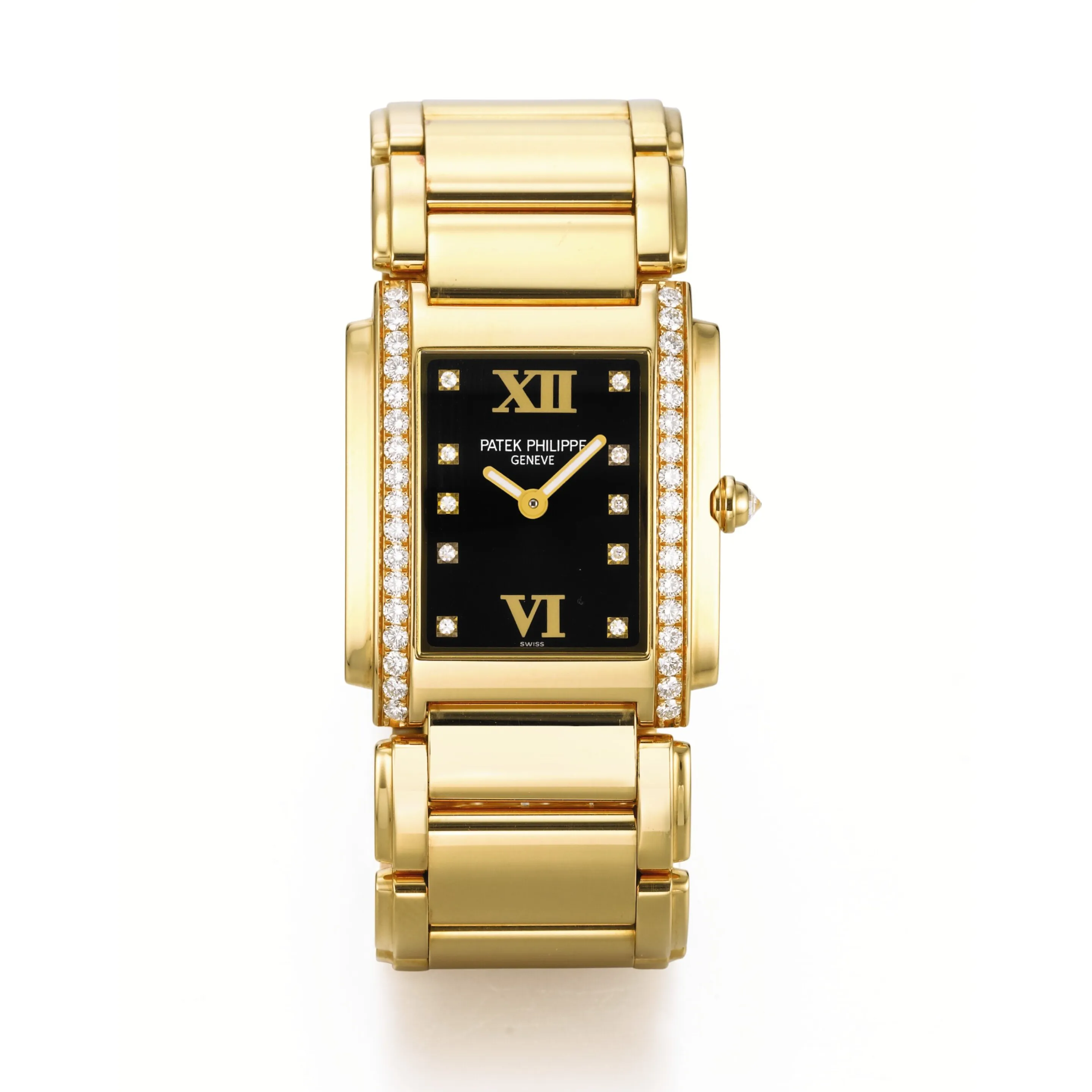 Patek Philippe Twenty~4 4910 11 25mm Yellow gold Black