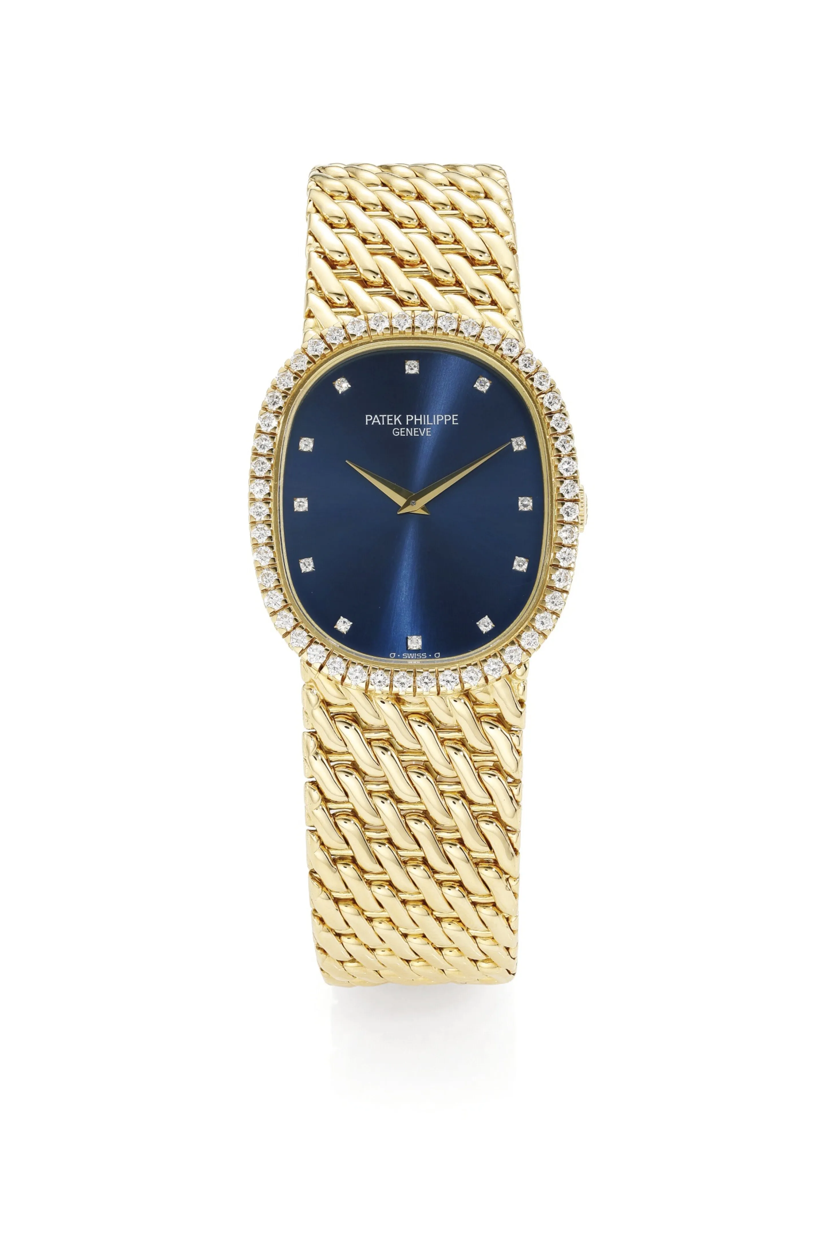 Patek Philippe 3748/97 29mm Yellow gold Blue