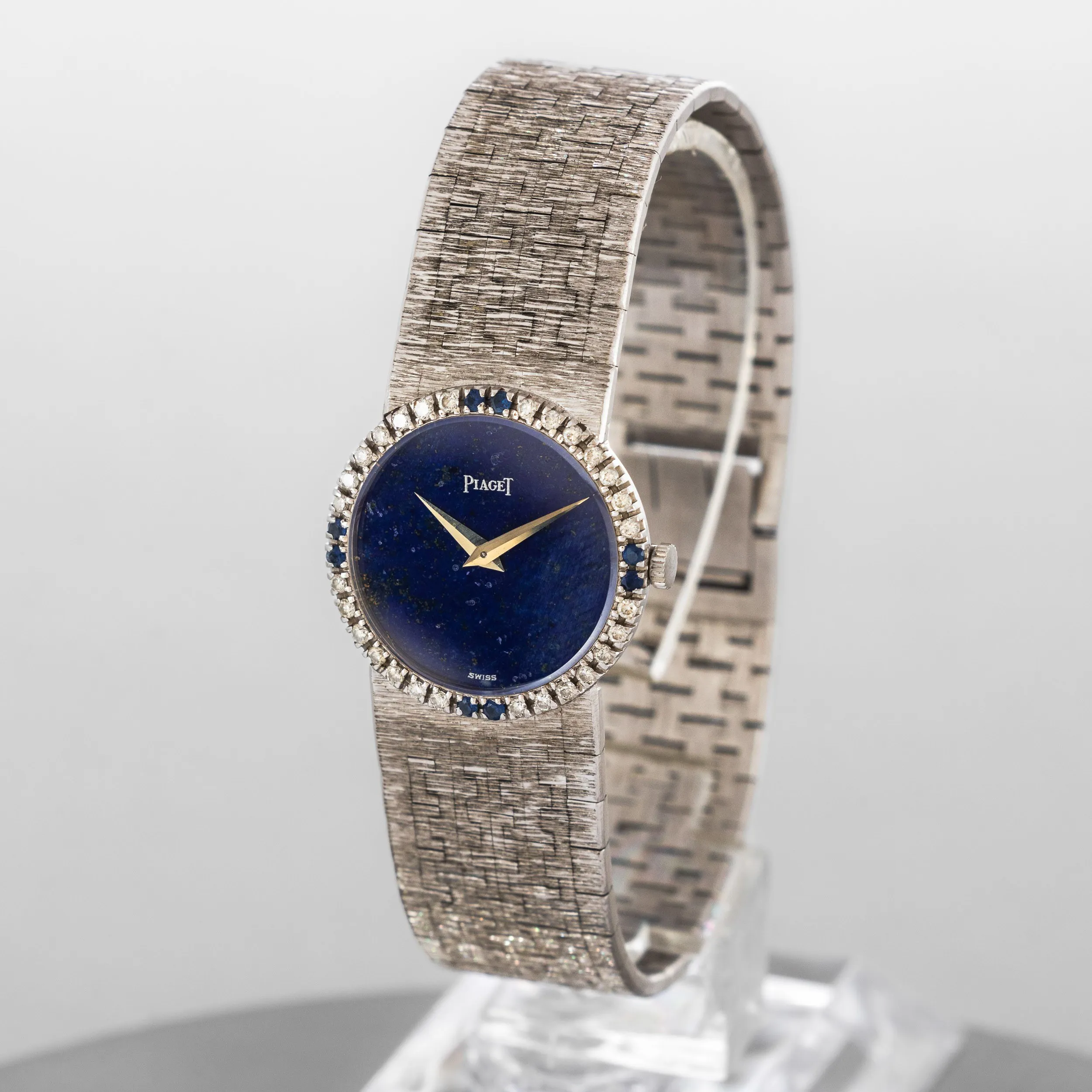 Piaget Dancer 9706 24mm White gold Lapis lazuli 1