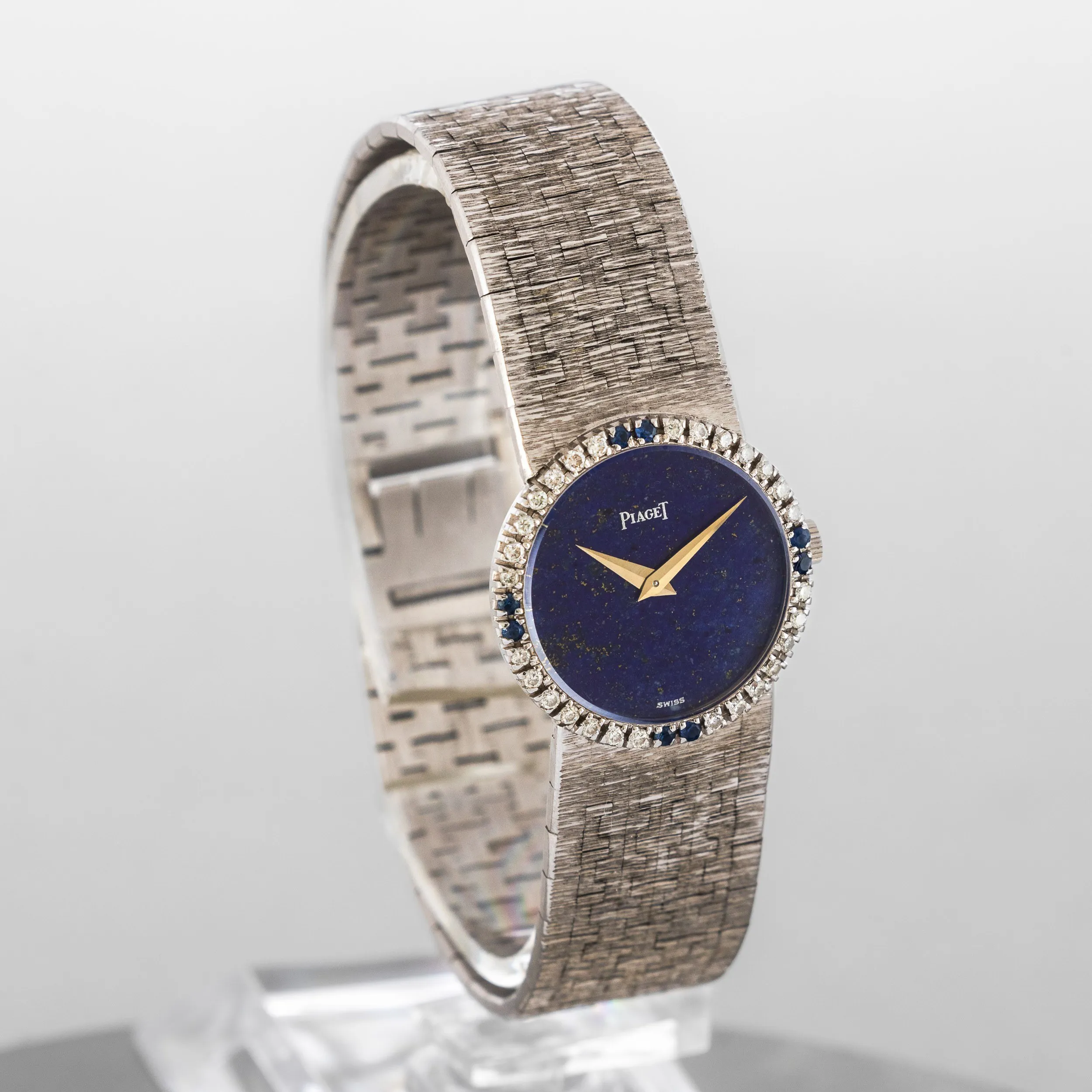 Piaget Dancer 9706 24mm White gold Lapis lazuli 2