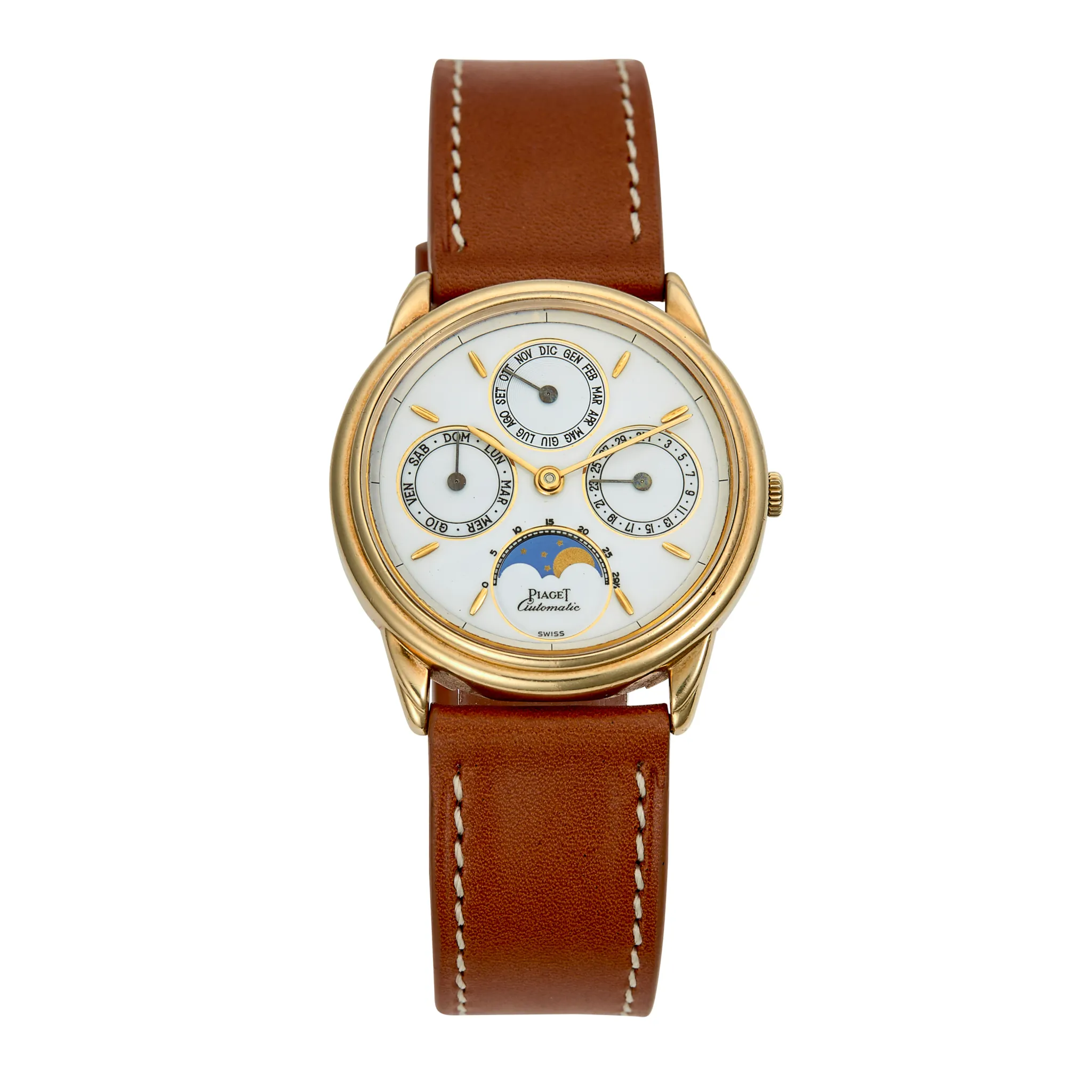 Piaget Gouverneur 15958 33mm Yellow gold White