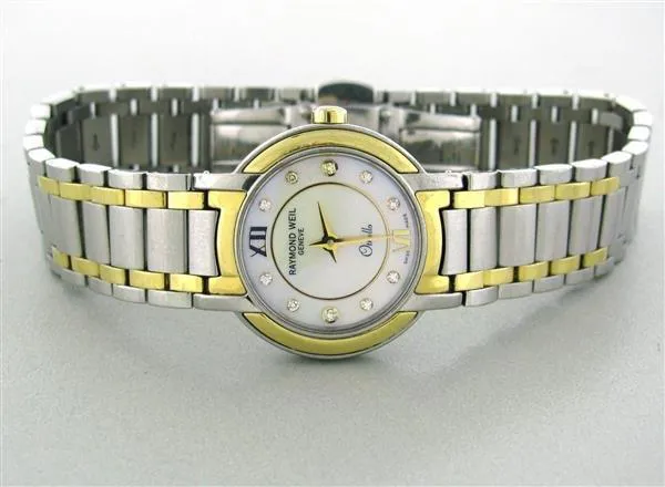 Raymond Weil Othello 2320 STG 25mm Yellow gold and Stainless steel Mother-of-pearl