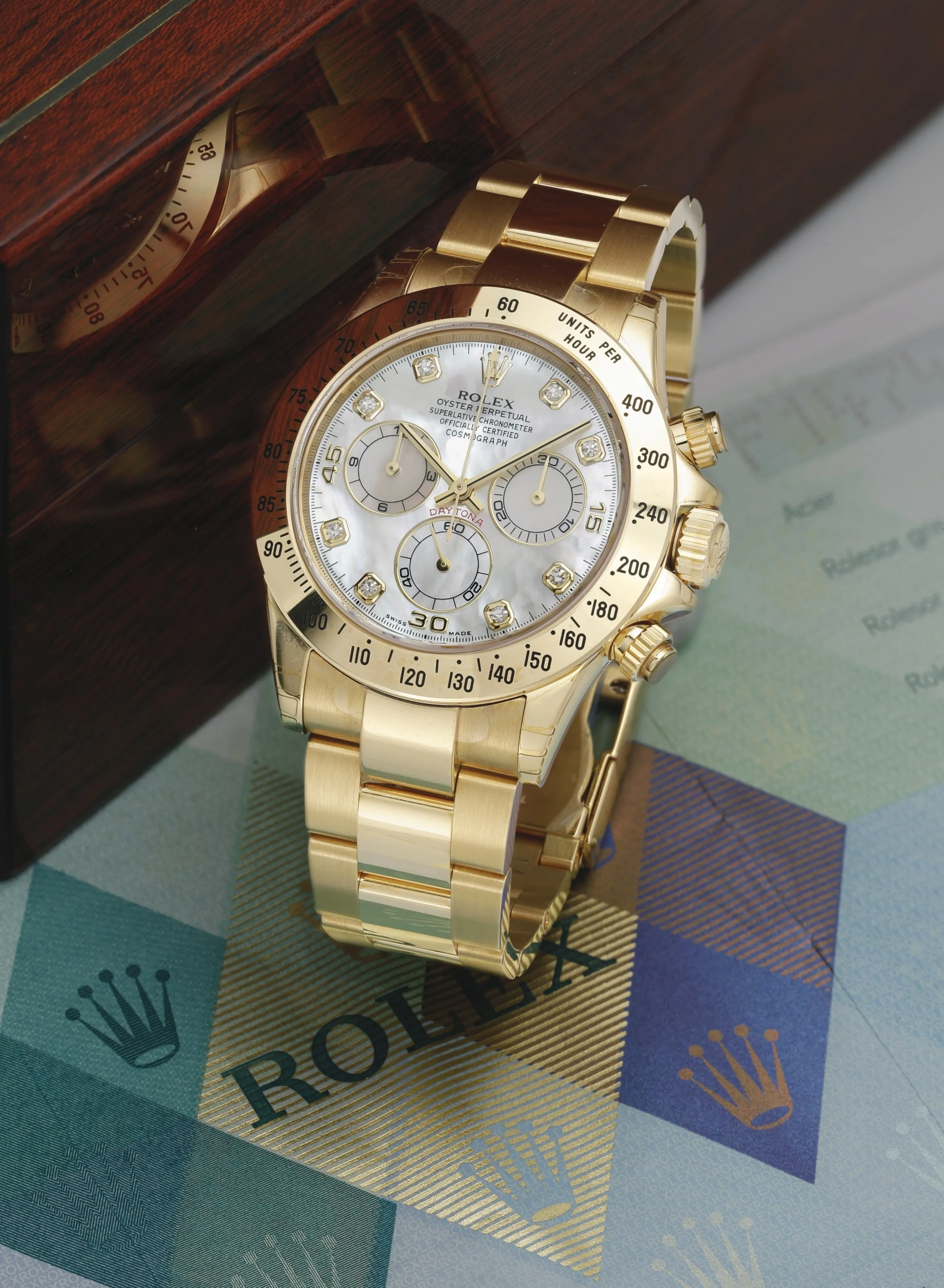 Rolex Chronograph 116528 40mm Yellow gold Mother-of-pearl