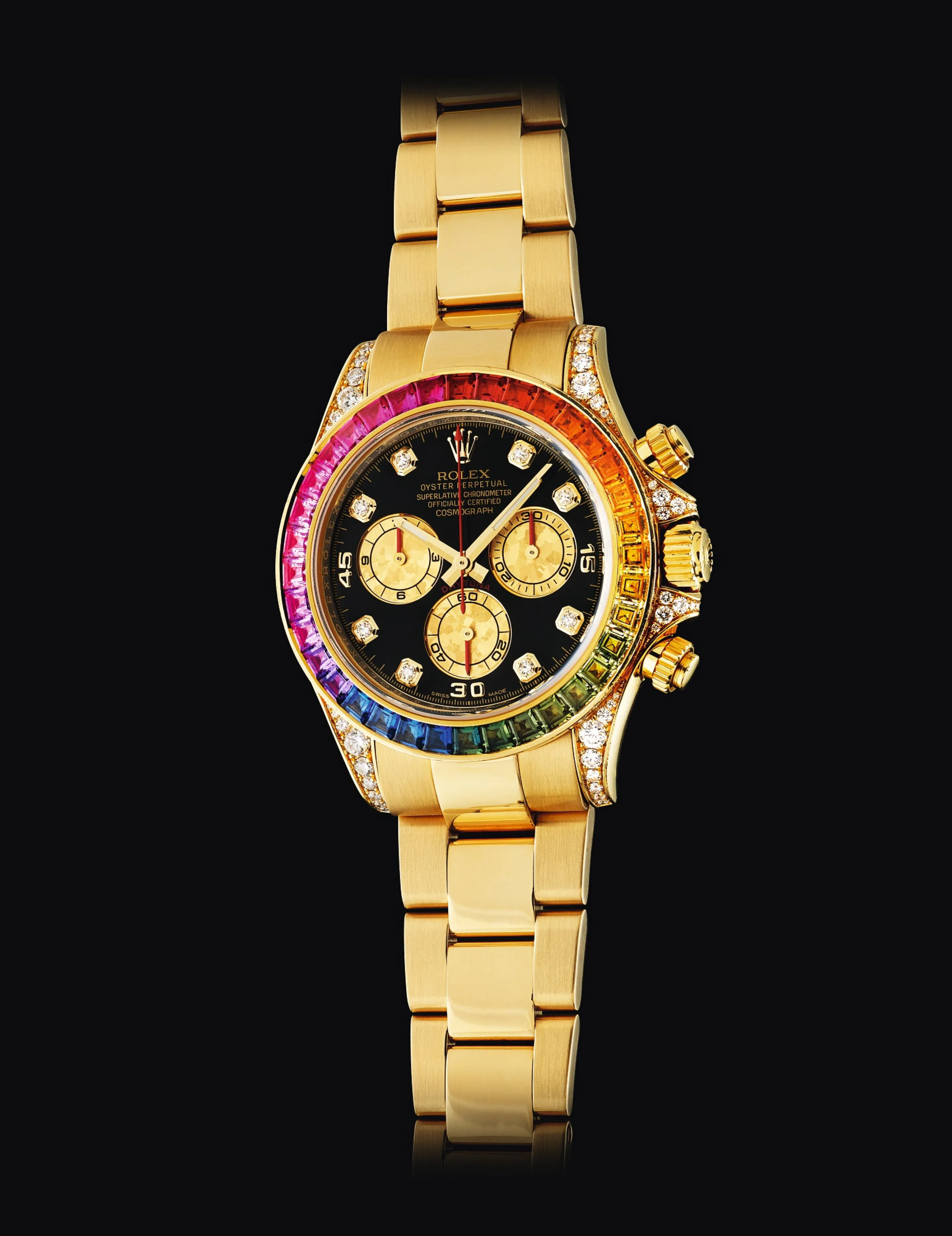 Rolex Daytona 116598 40mm Yellow gold Black