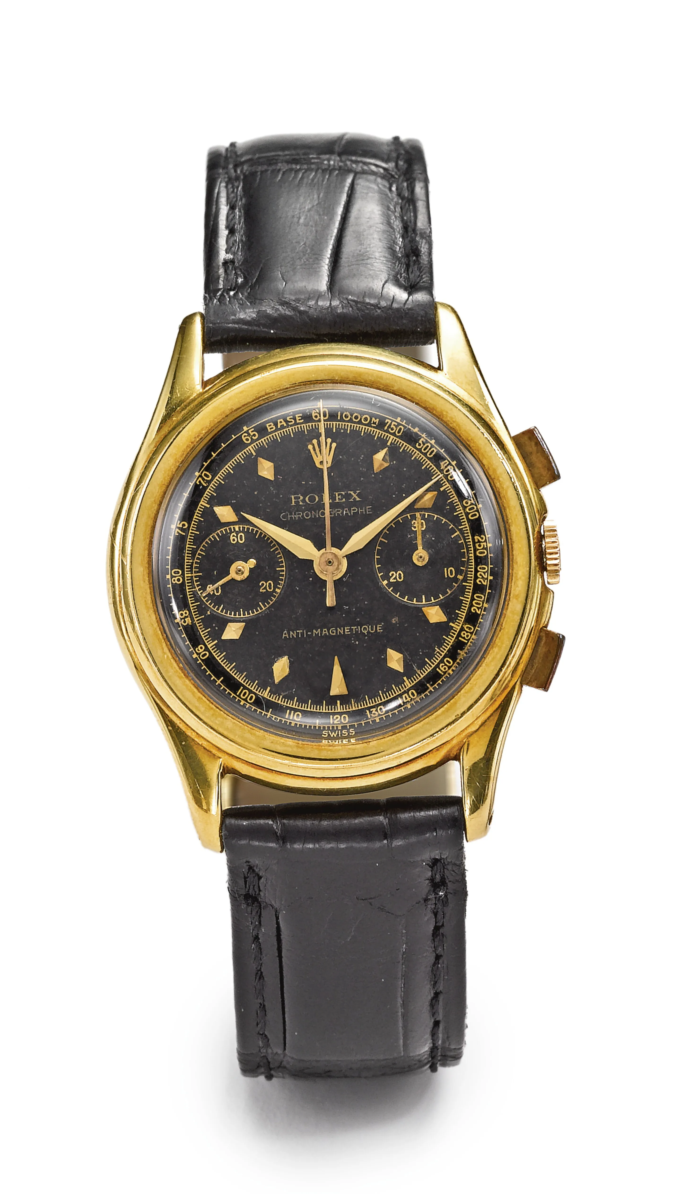 Rolex Chronograph 3055 30mm Yellow gold Black