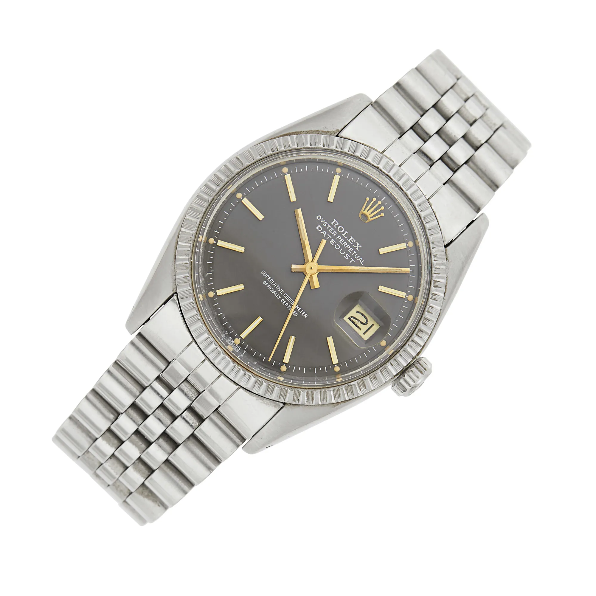 Rolex Datejust 1603 36mm Stainless steel Black