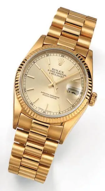 Rolex Datejust 36 16238 17.2mm Yellow gold Champagne