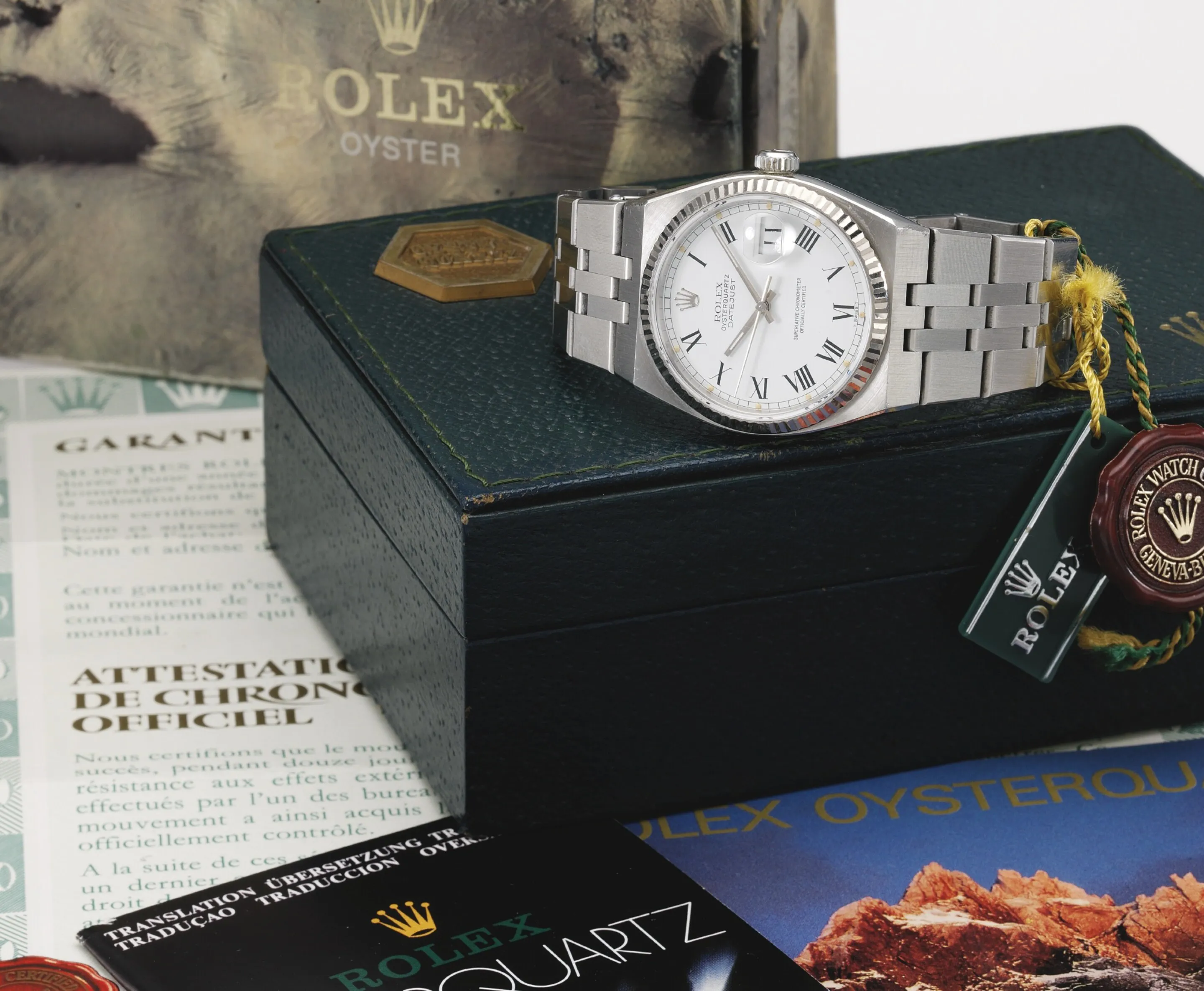 Rolex Datejust Oysterquartz 17014 36mm Stainless steel White