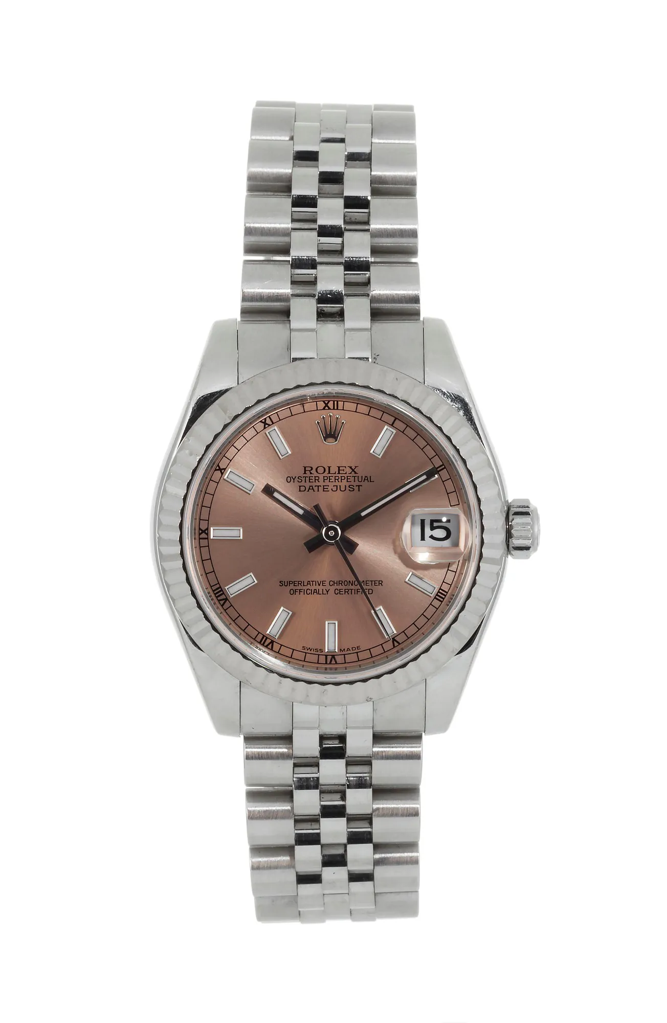 Rolex Datejust 31 178274 30mm Stainless steel Pink Coral