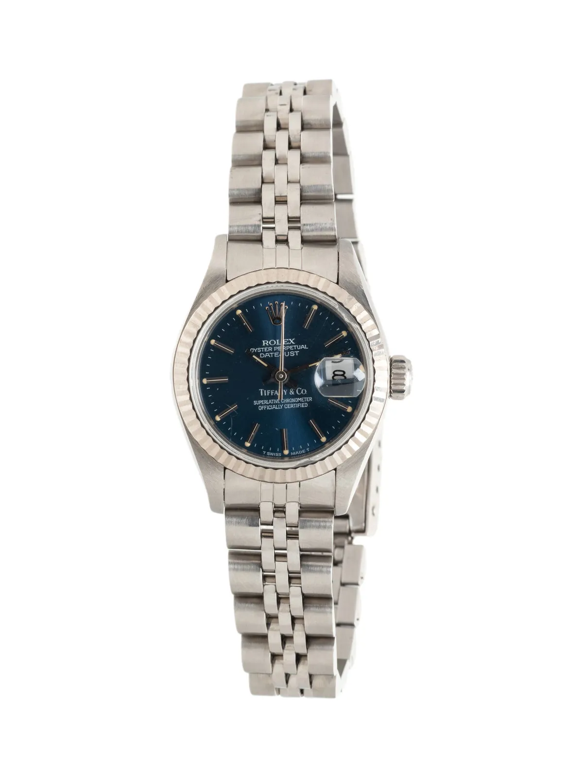 Rolex Lady-Datejust 69174 26mm Stainless steel Blue