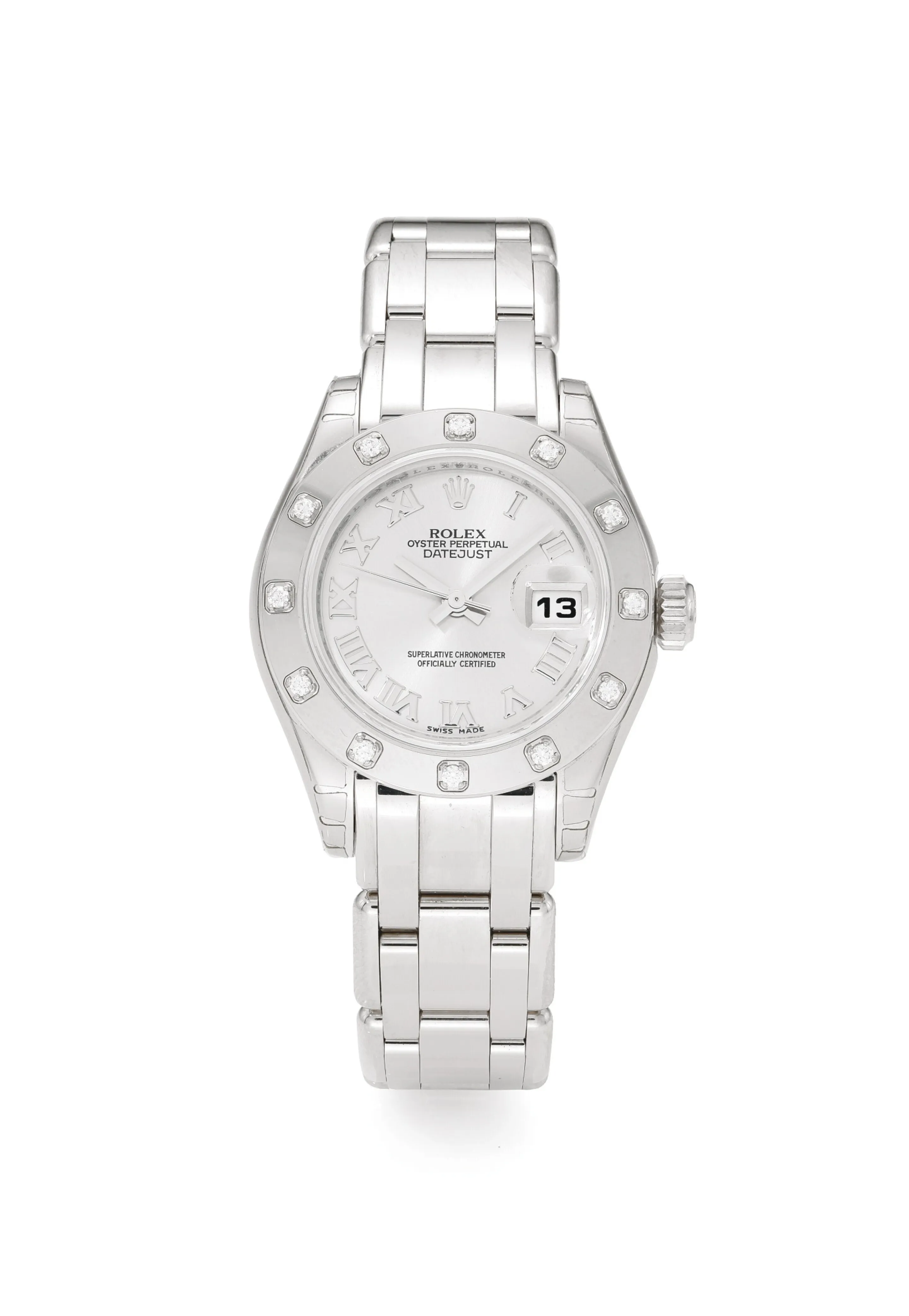 Rolex Lady-Datejust Pearlmaster 80319 29mm White gold Rose