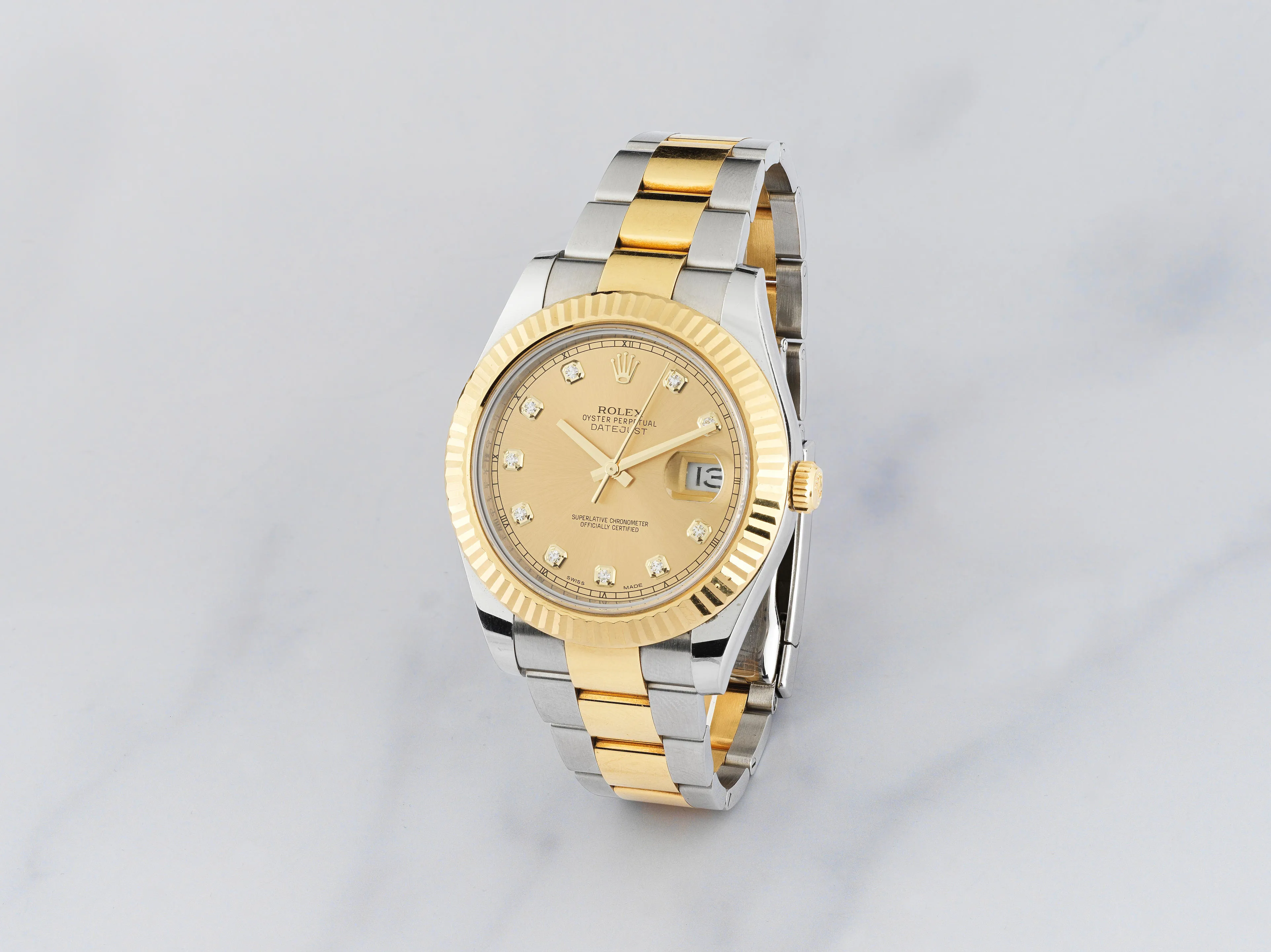 Rolex Datejust II 116333 41mm Yellow gold and Stainless steel Champagne