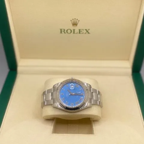 Rolex Datejust II 116334 41mm Stainless steel Blue