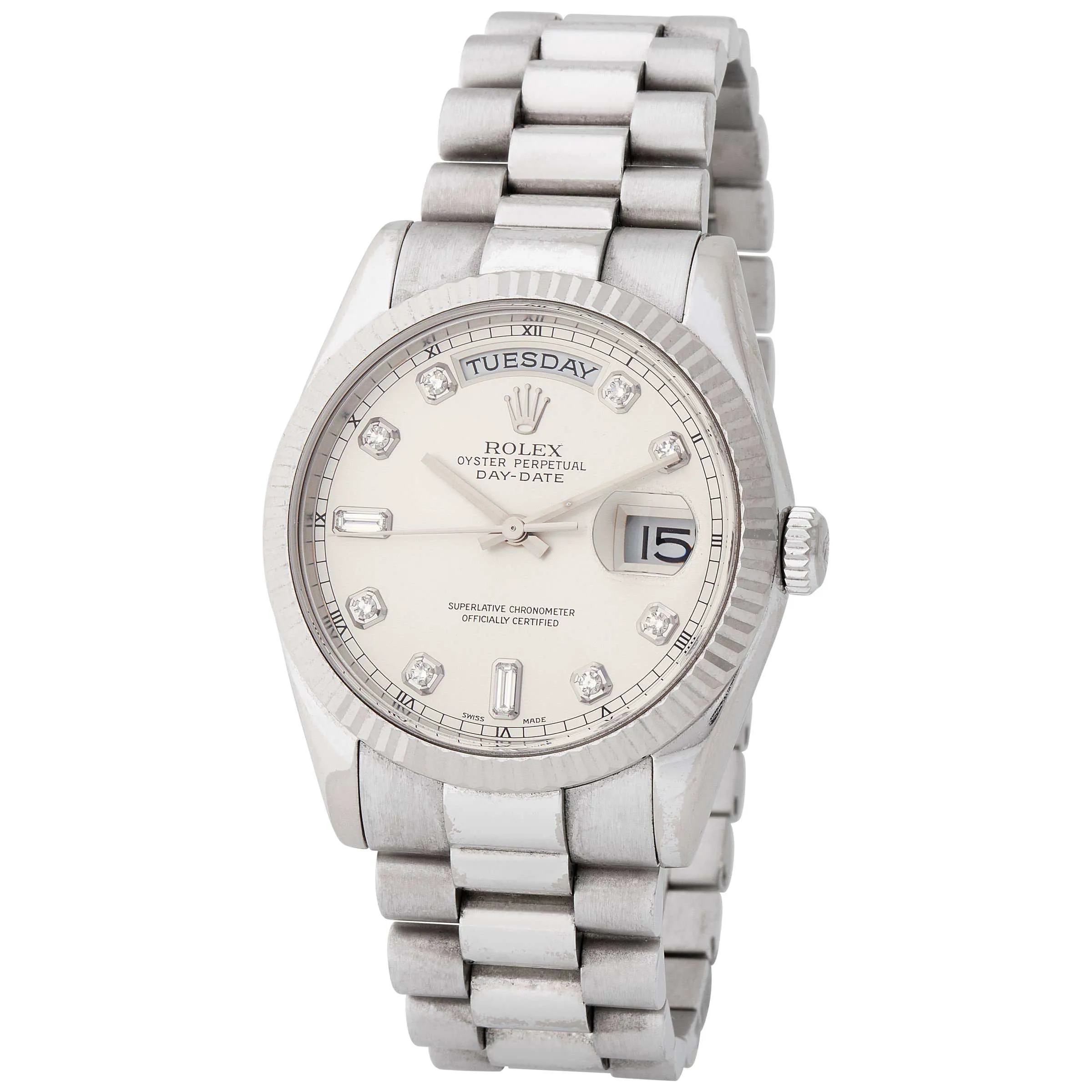 Rolex Day-Date 36 118239 36mm White gold Silver