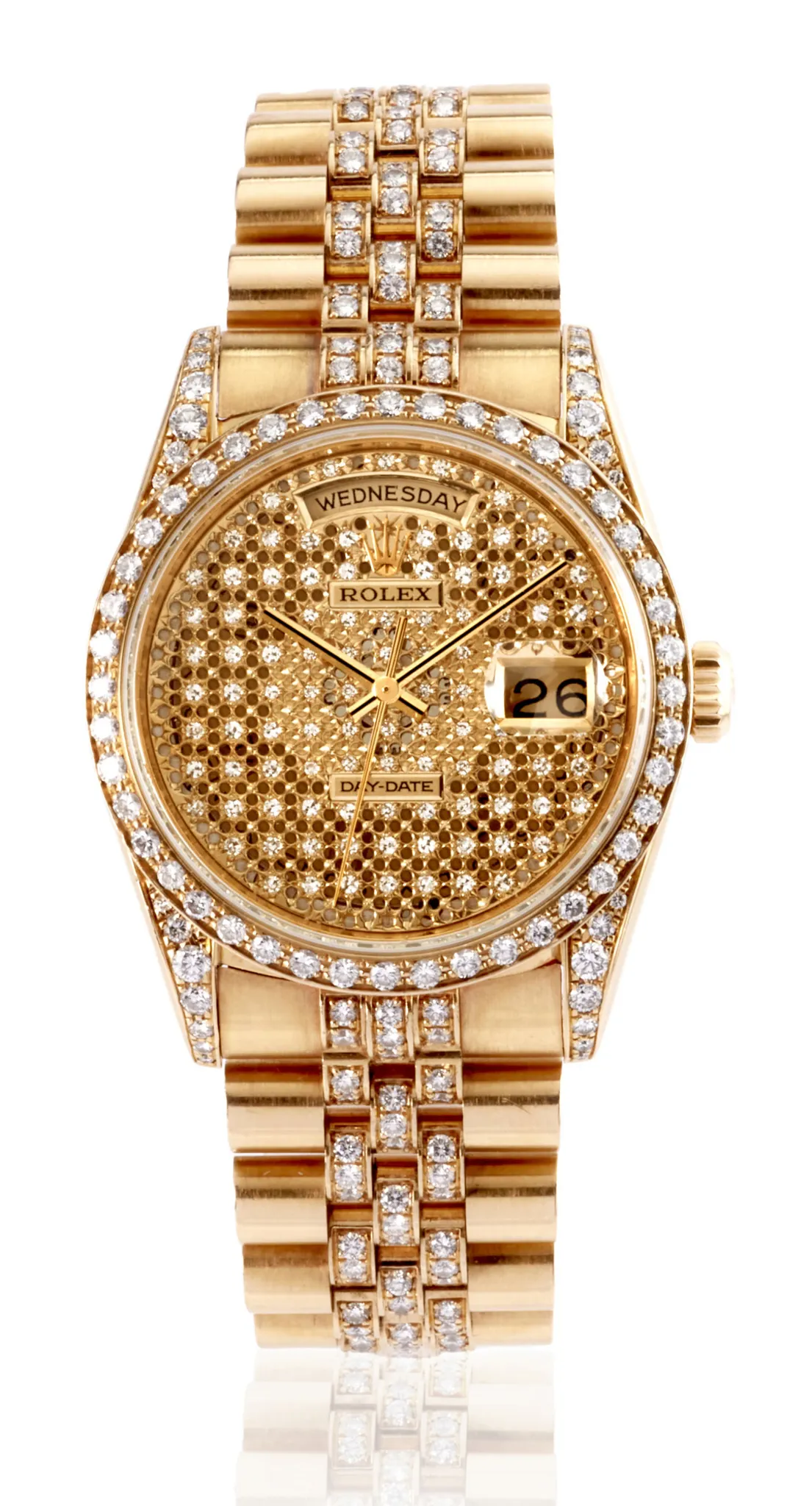 Rolex Day-Date 36 18388 36mm Yellow gold Diamond