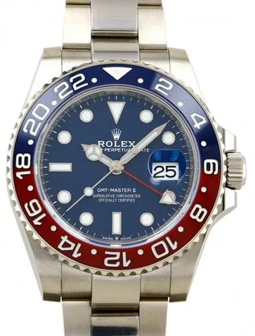 Rolex GMT-Master II 126719BLRO 40mm White gold Blue