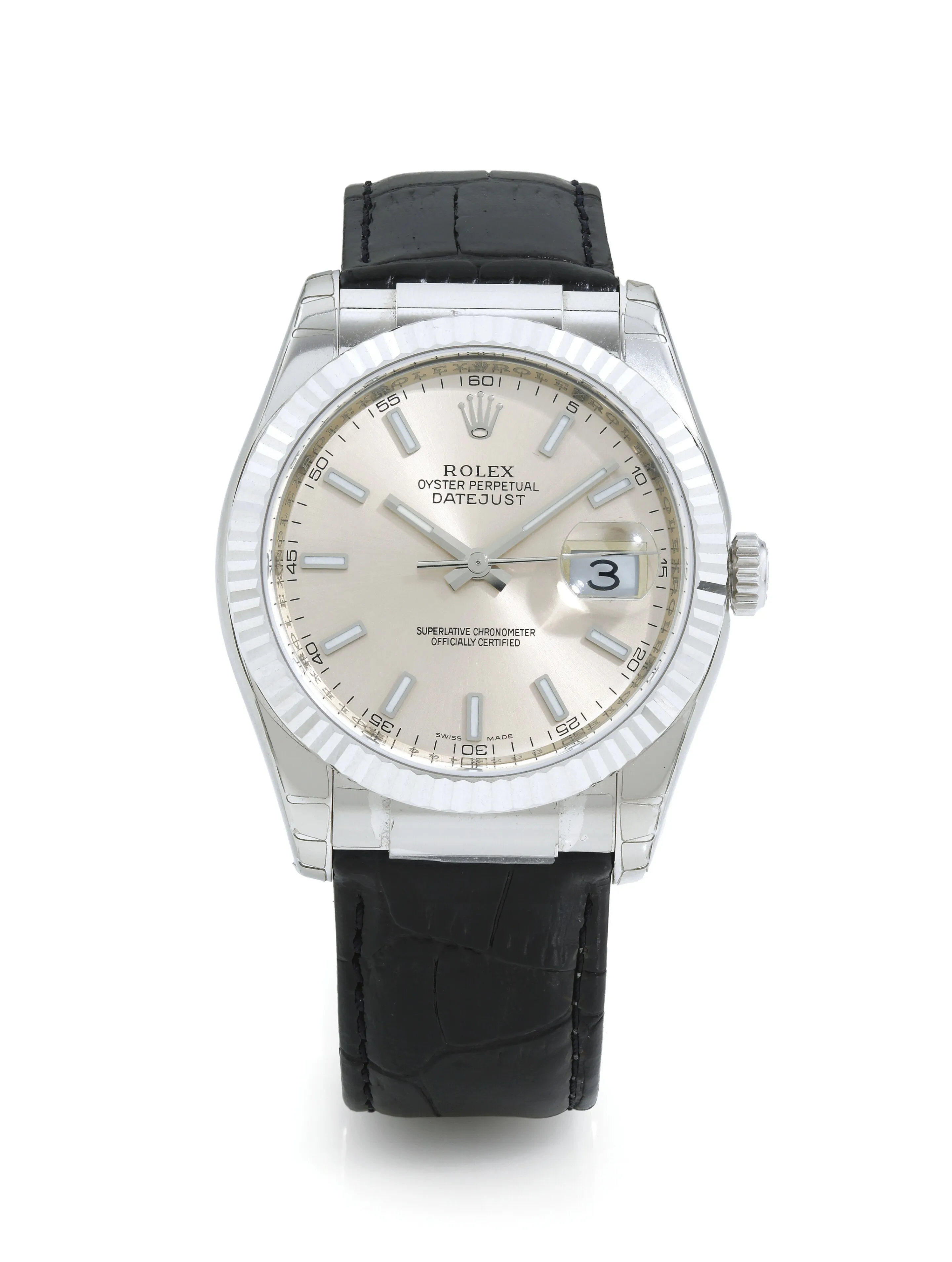 Rolex Datejust 36 116139 38mm White gold Champagne