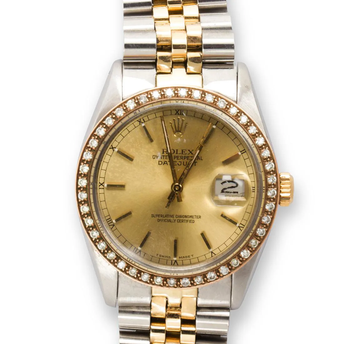 Rolex Datejust 36 16013 36mm Yellow gold Gilt dial