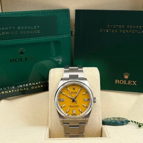 Rolex Oyster Perpetual 36 126000 36mm Steel Yellow