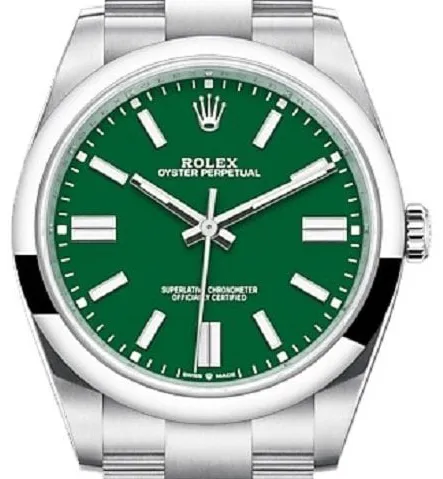 Rolex Oyster Perpetual 41 124300 41mm Steel Green