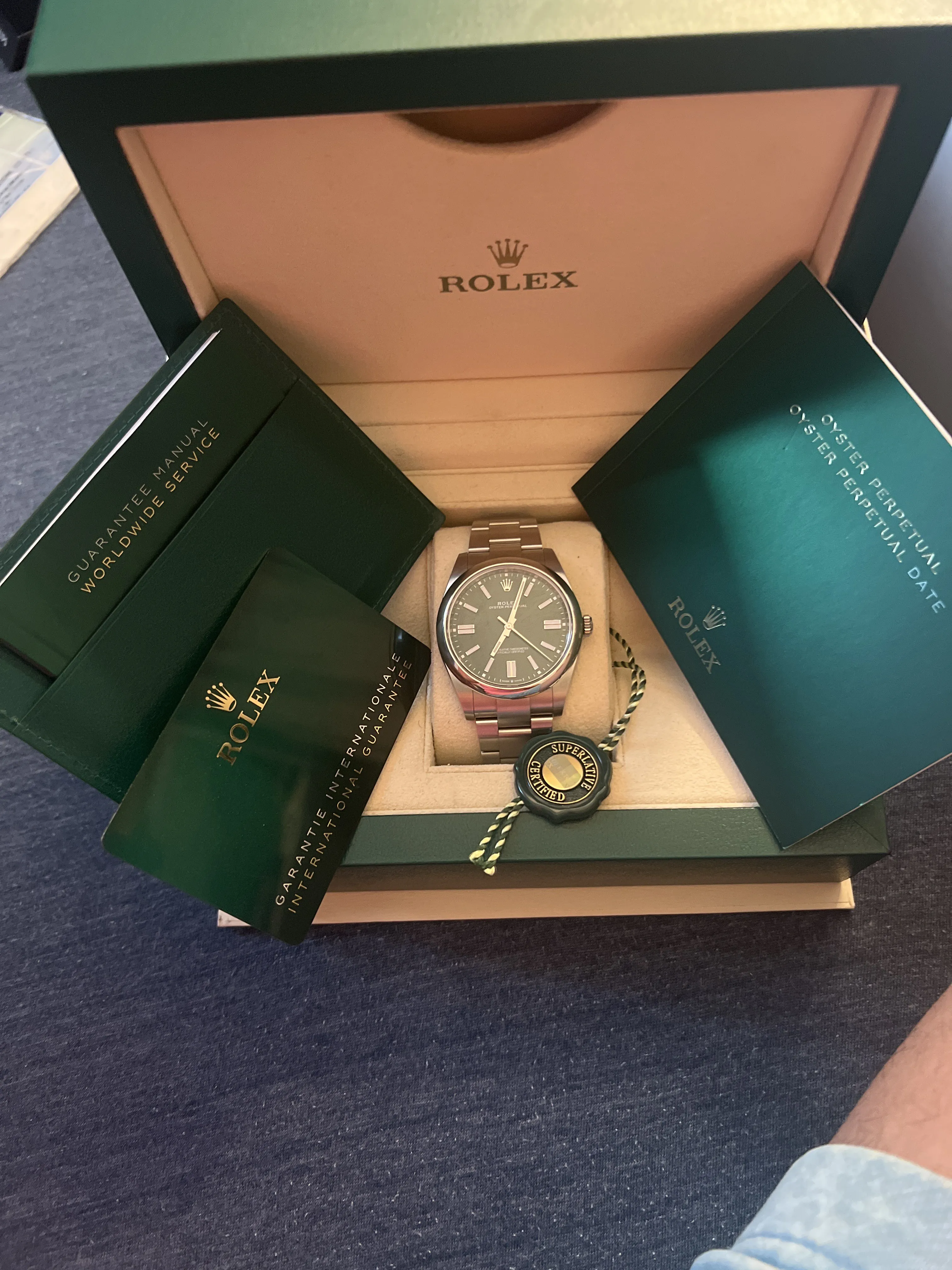 Rolex Oyster Perpetual 41 124300 41mm Stainless steel Green 5