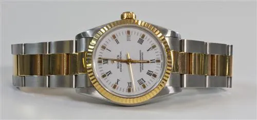 Rolex Oyster Perpetual 67513 nullmm Yellow gold and stainless steel White