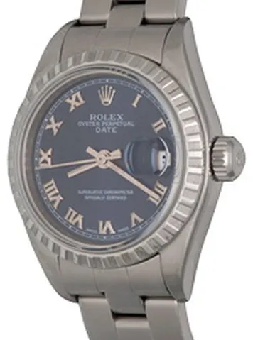 Rolex Oyster Perpetual Lady Date 69240 26mm Steel Blue