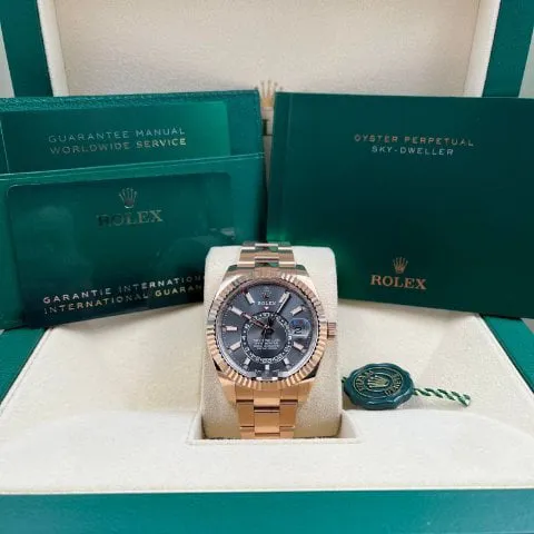 Rolex Sky-Dweller 326935 42mm Rose gold Rhodium