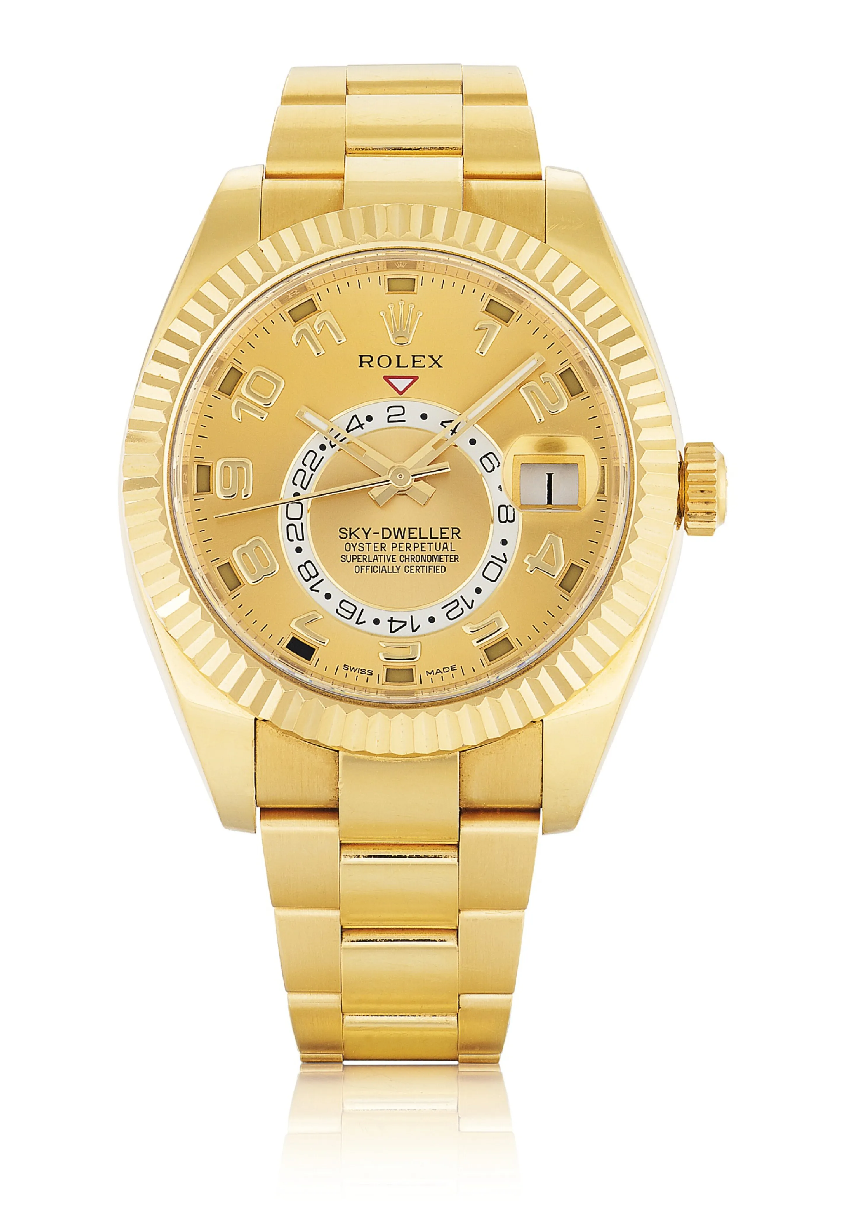 Rolex Sky-Dweller 326938 42mm Yellow gold Champagne