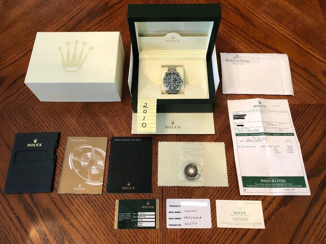 Rolex Submariner 116610LV 40mm Stainless steel Green 1