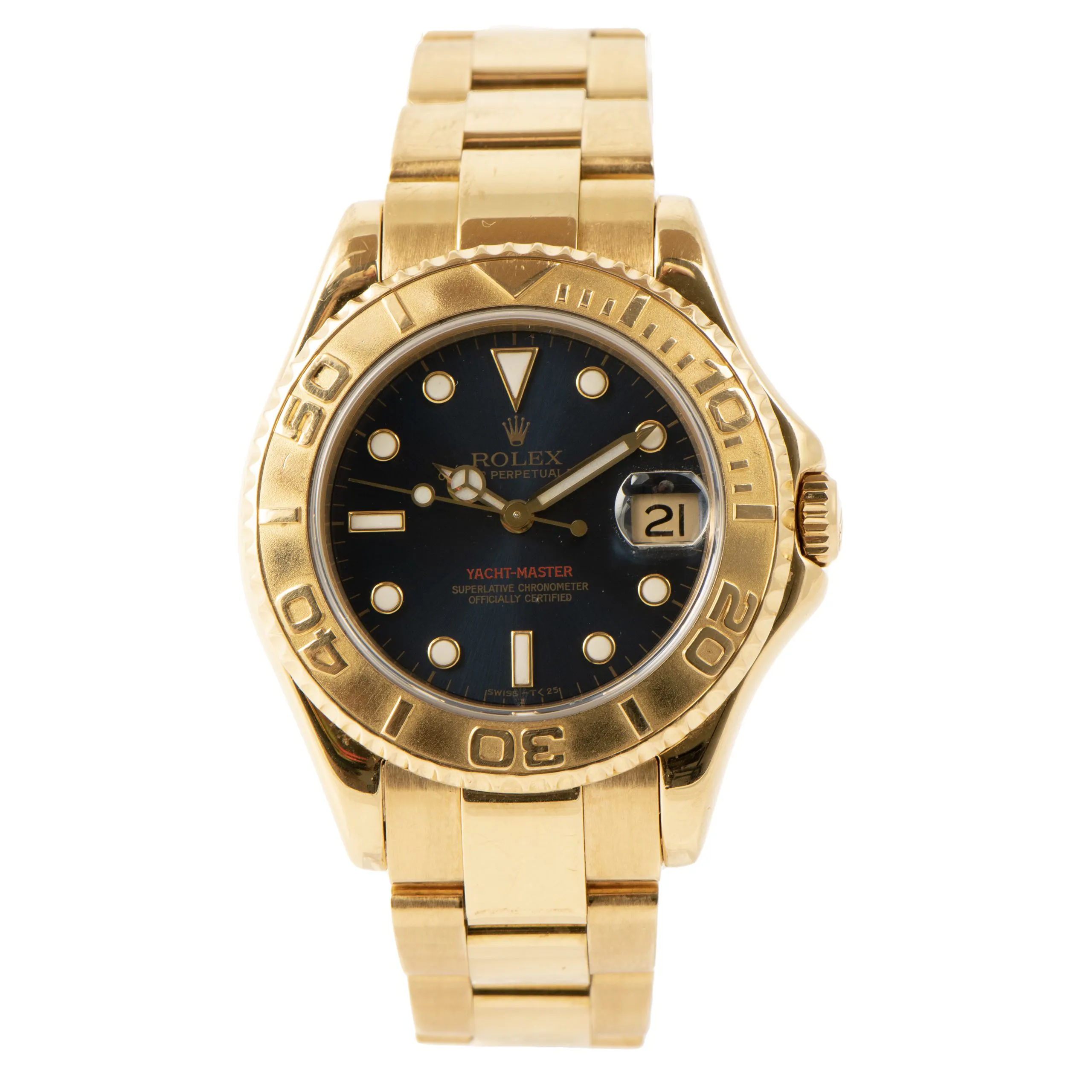 Rolex Yacht-Master 68628 20mm Yellow gold Black