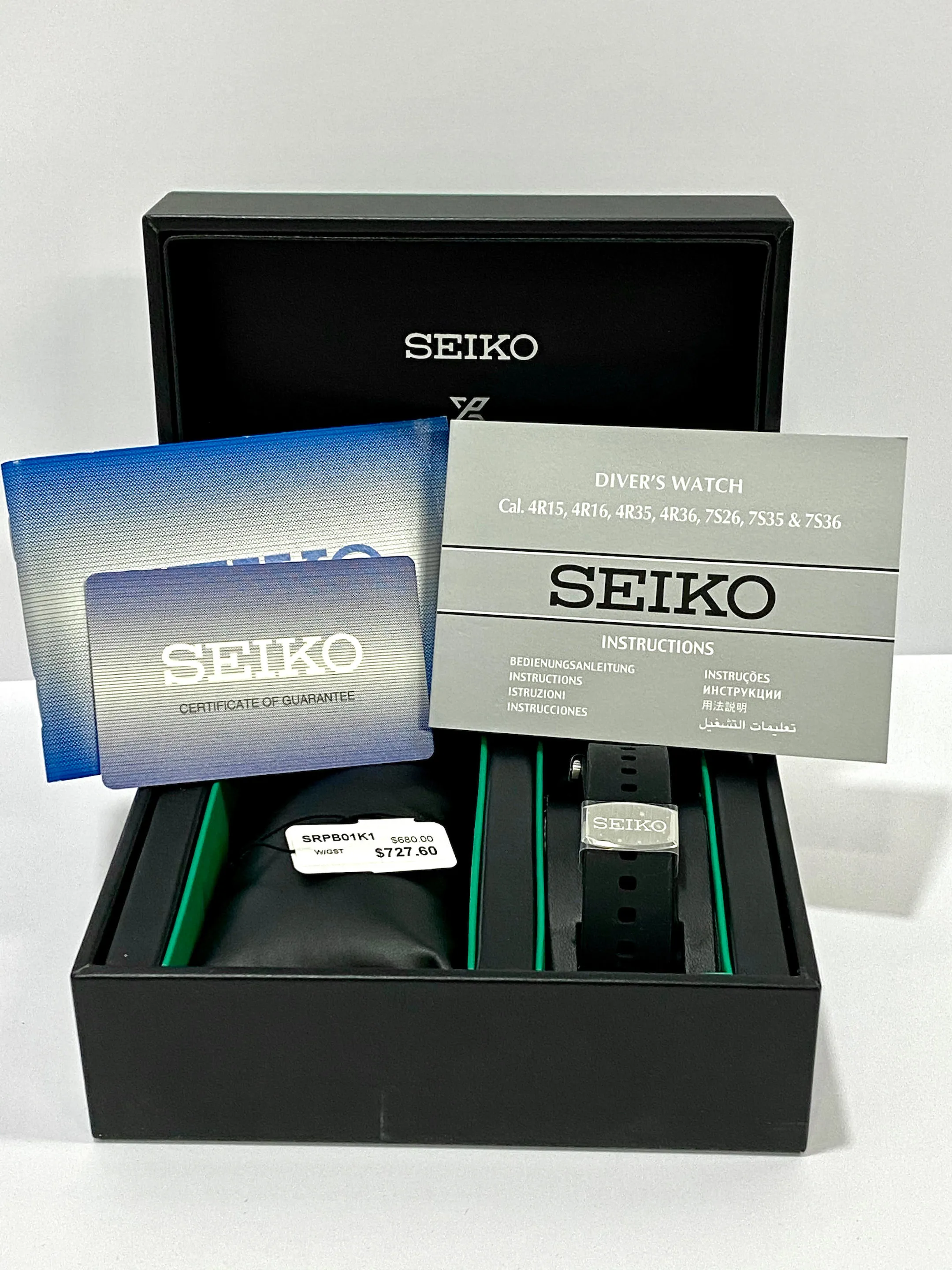 Seiko Prospex SRPB01K1 45mm Stainless steel Green 2